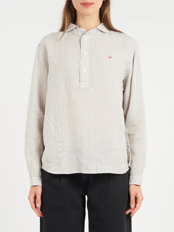 Women's Round Collar Pullover L/S Shirt sold by gravitypope