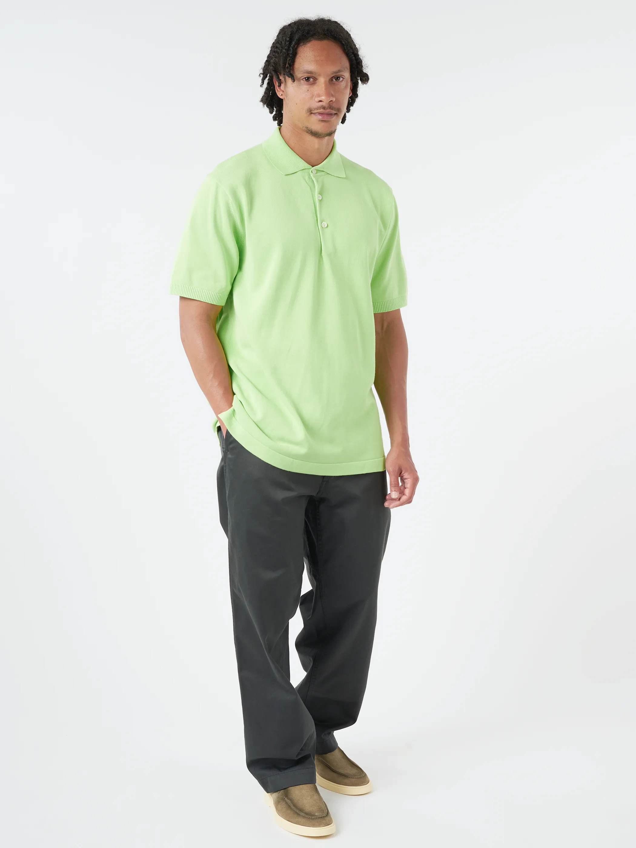 Knit Polo Shirt sold by gravitypope product image thumbnail 2