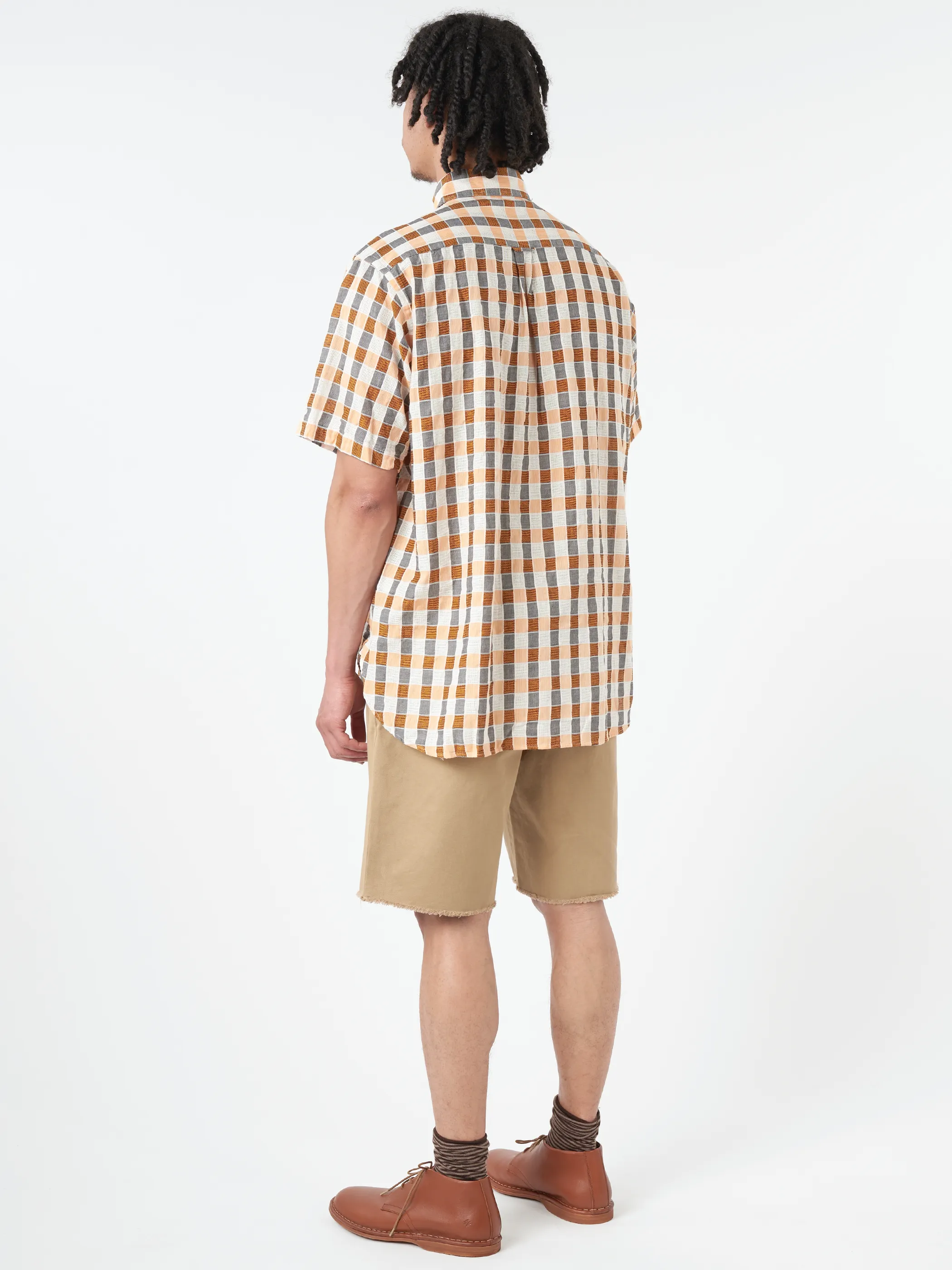 Button-Down Panama Plaid Shirt sold by gravitypope product image thumbnail 3