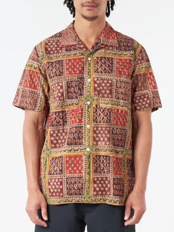 Open Collar Block Print Shirt sold by gravitypope