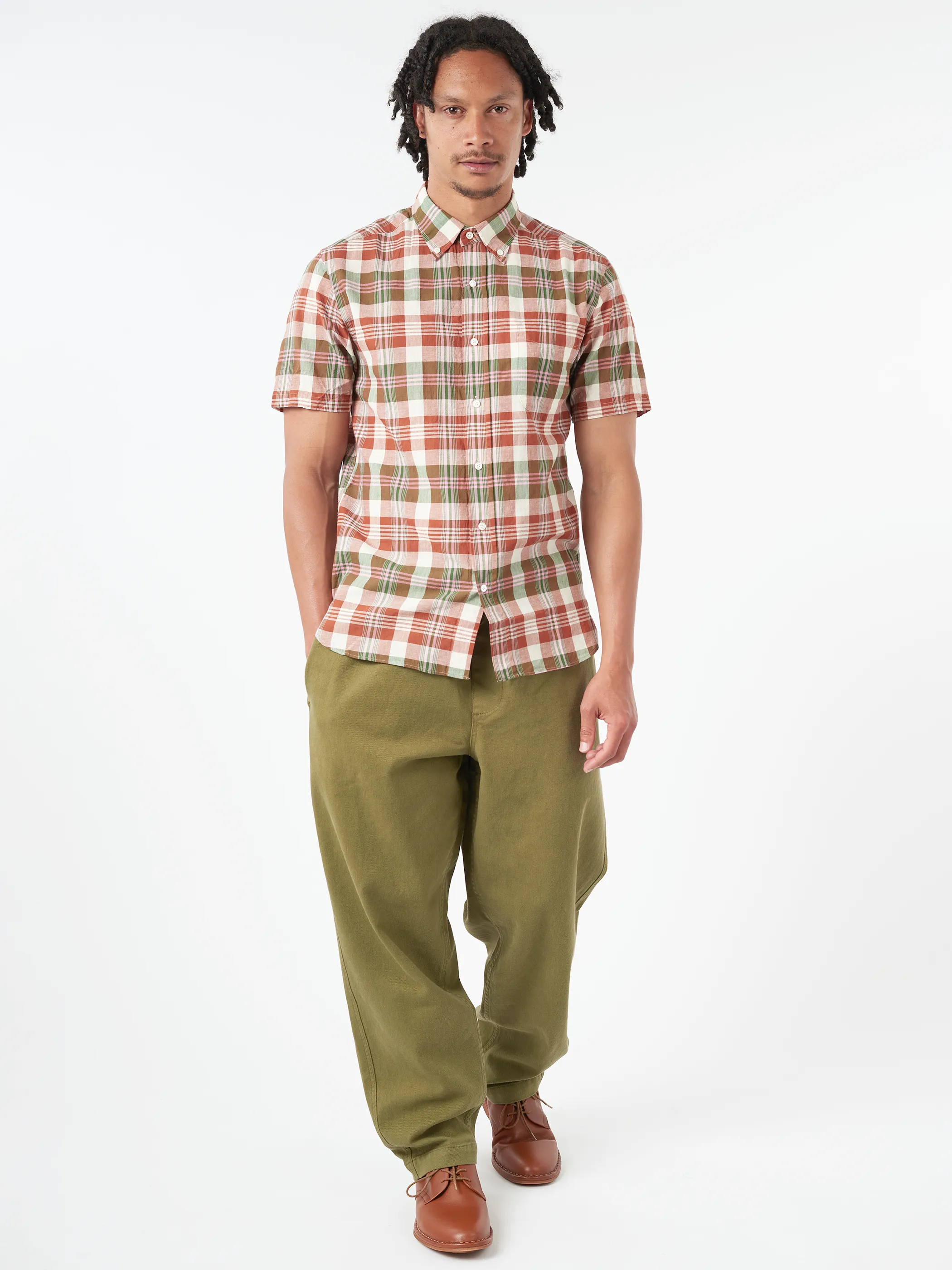 Button-Down Madras Shirt sold by gravitypope product image thumbnail 2