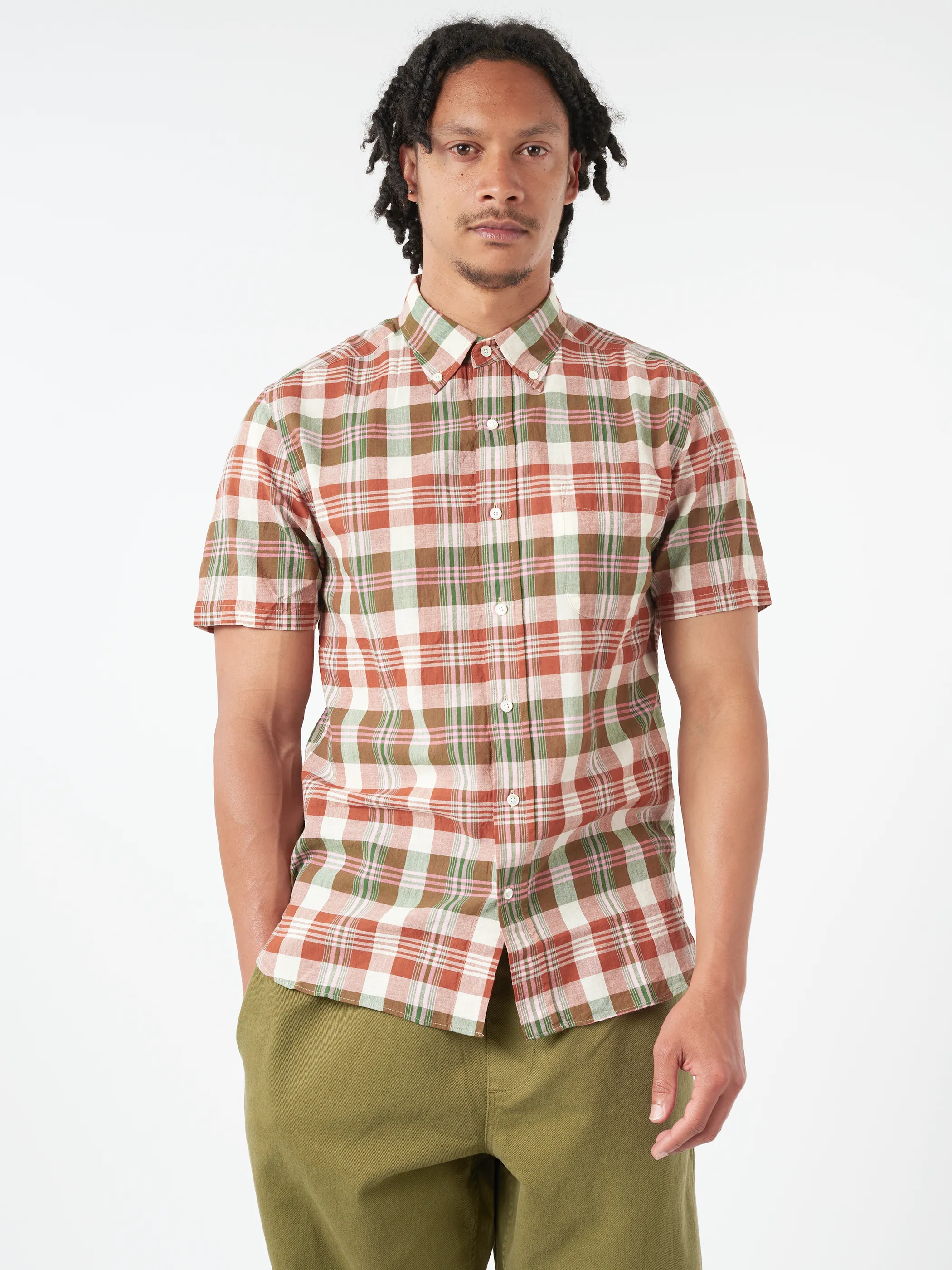 Button-Down Madras Shirt sold by gravitypope product image thumbnail 4