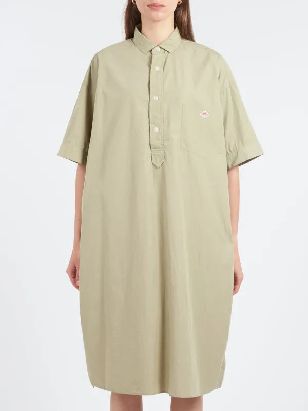 Cotton Poplin Pullover Shirt Dress sold by gravitypope