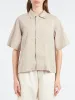 Women's Cotton Poplin Half Sleeve Shirt sold by gravitypope