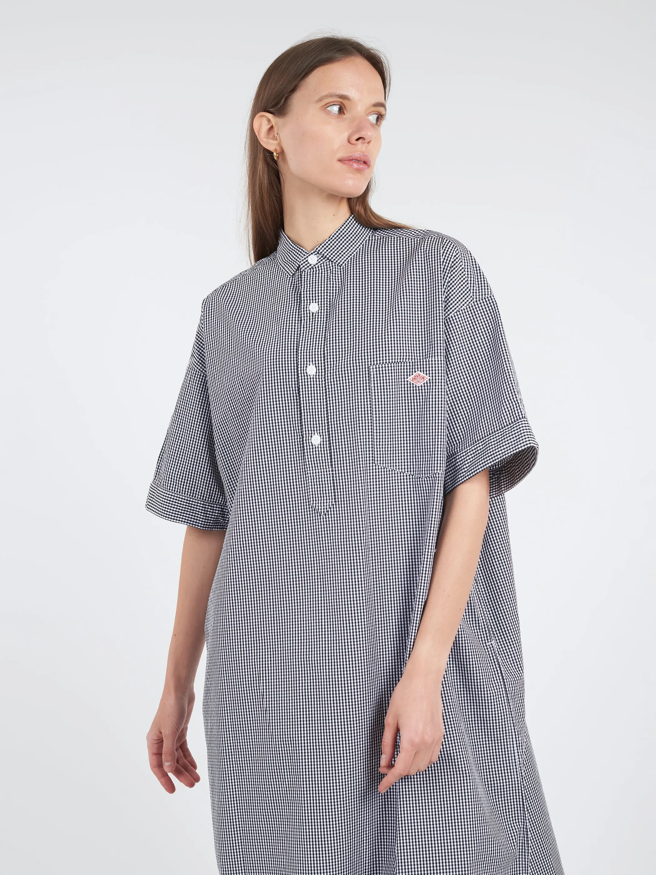 Cotton Poplin Pullover Shirt Dress sold by gravitypope product image thumbnail 4