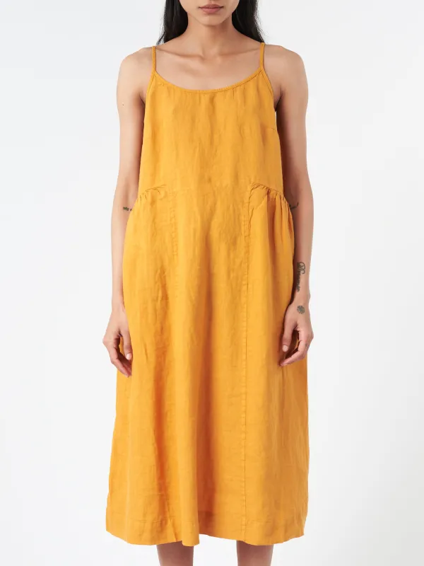 Garment Dyed Lightweight Linen Lounge Dress sold by gravitypope