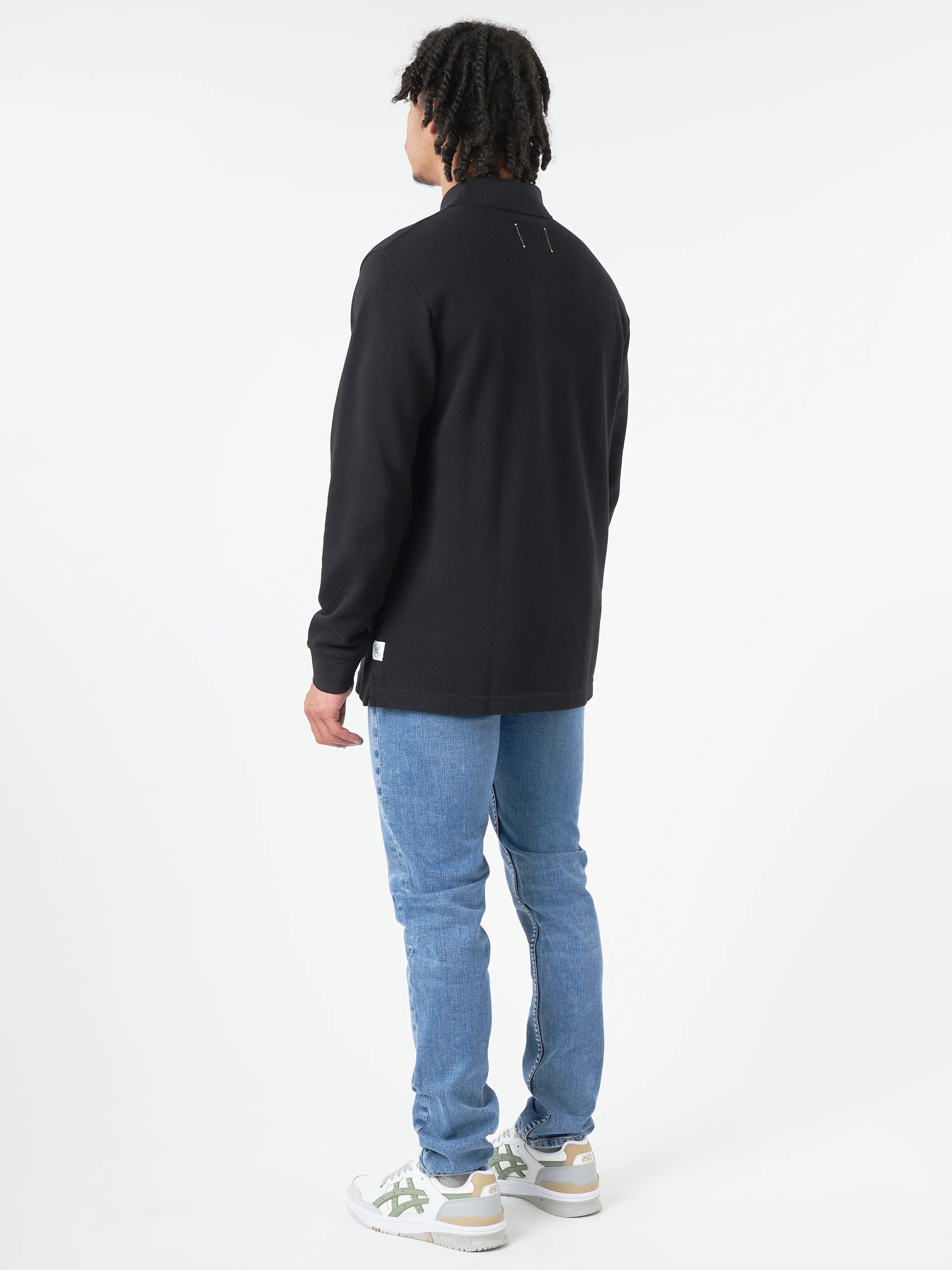 Athletic Pique Long Sleeve Polo sold by gravitypope product image thumbnail 3