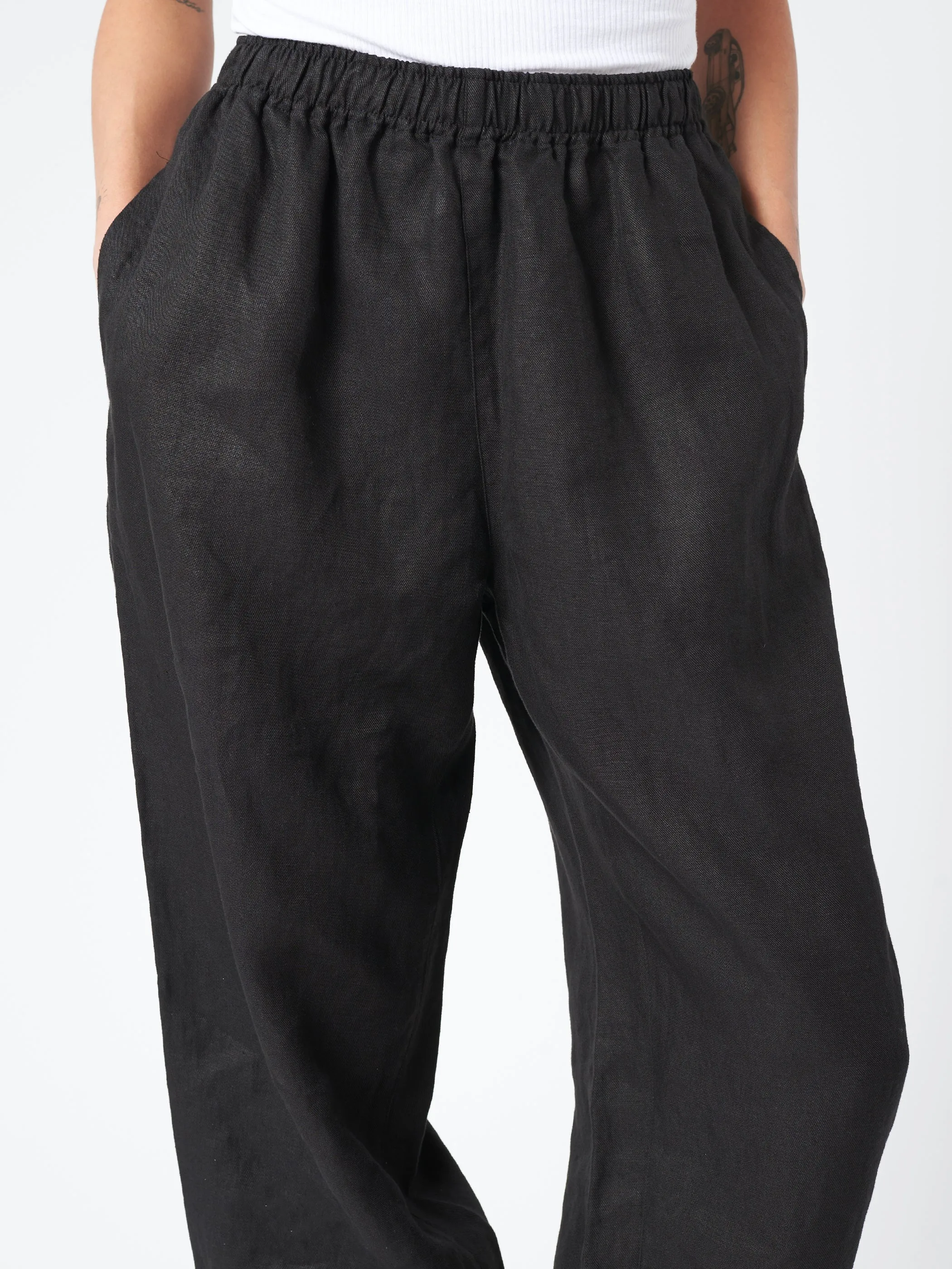 Linen Twill Balloon Pants sold by gravitypope product image thumbnail 4