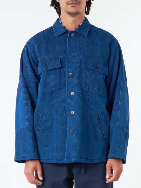 Kasezome Sashiko Utility Shirt sold by gravitypope