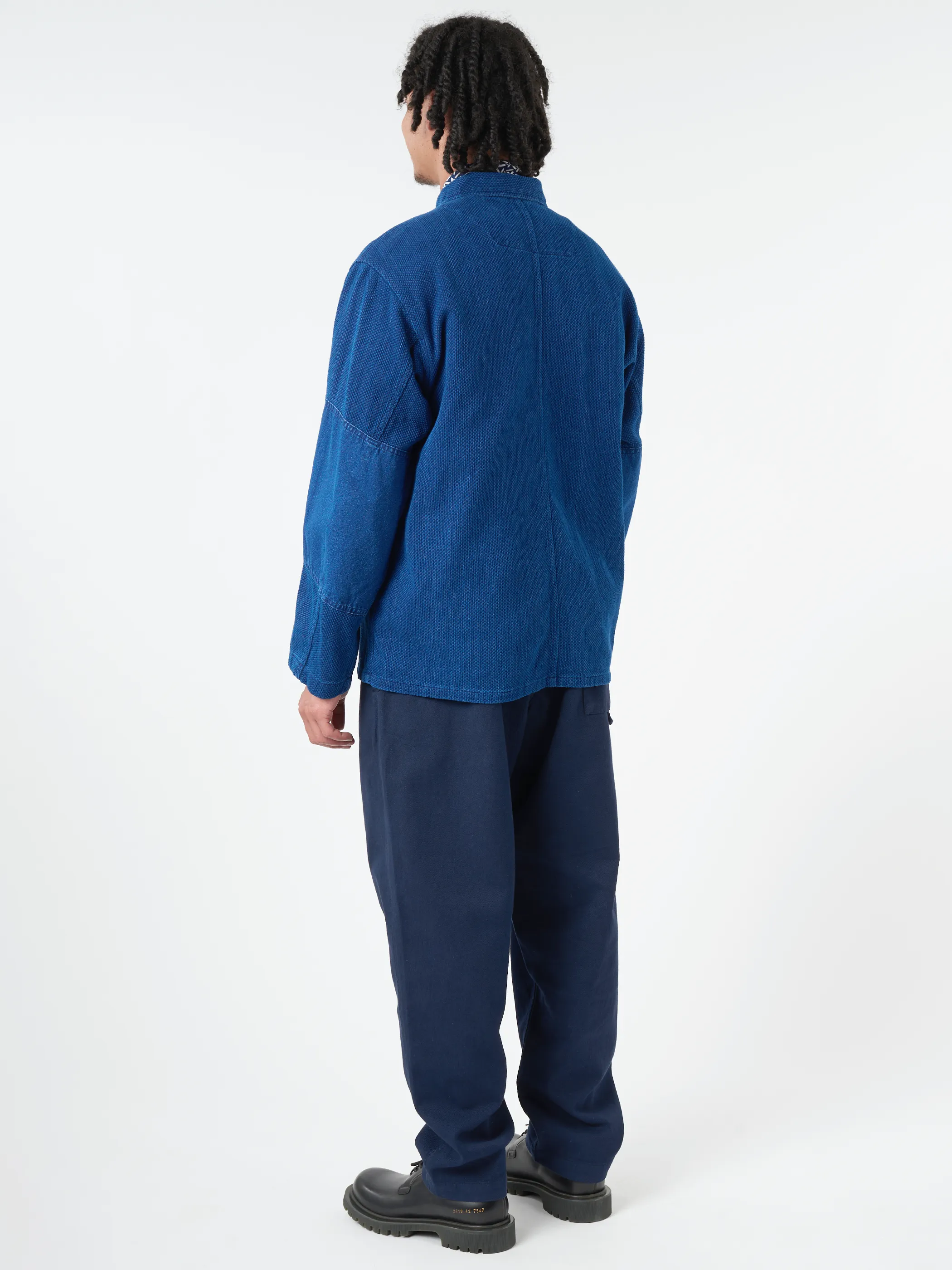 Kasezome Sashiko Utility Shirt sold by gravitypope product image thumbnail 3