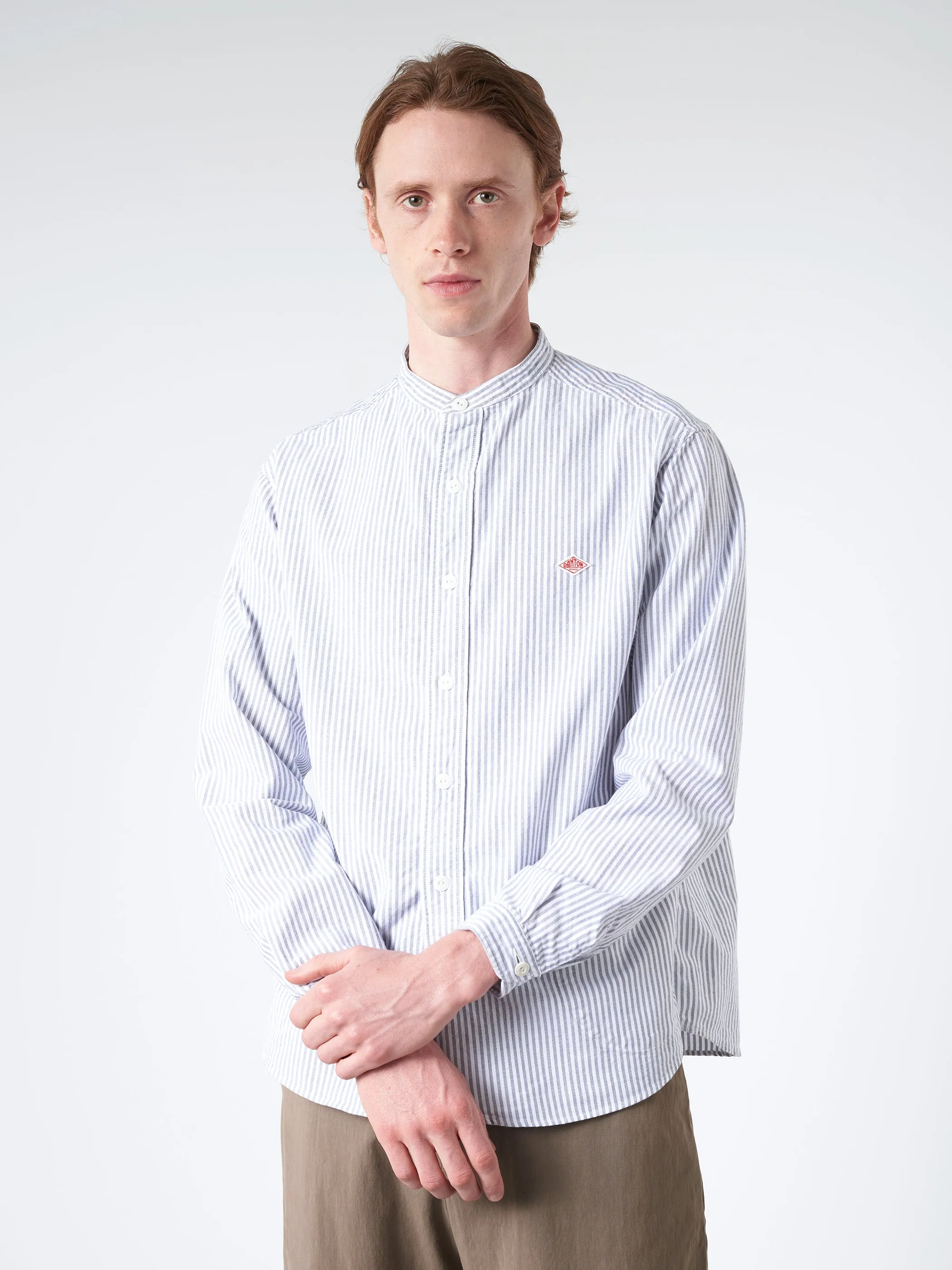 Oxford Band Collar L/S Shirt sold by gravitypope product image thumbnail 4