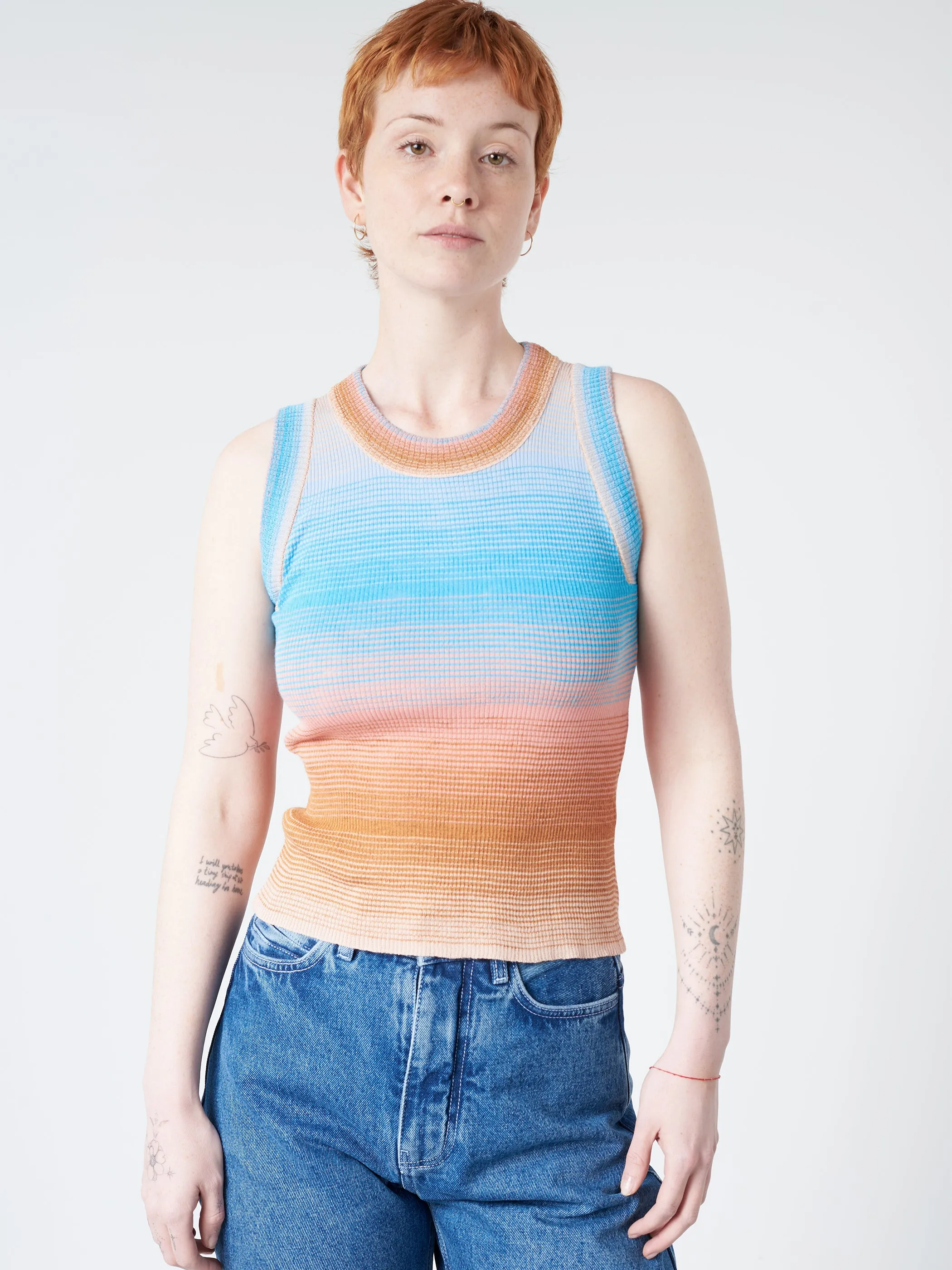 Striped Tank Top sold by gravitypope product image thumbnail 5