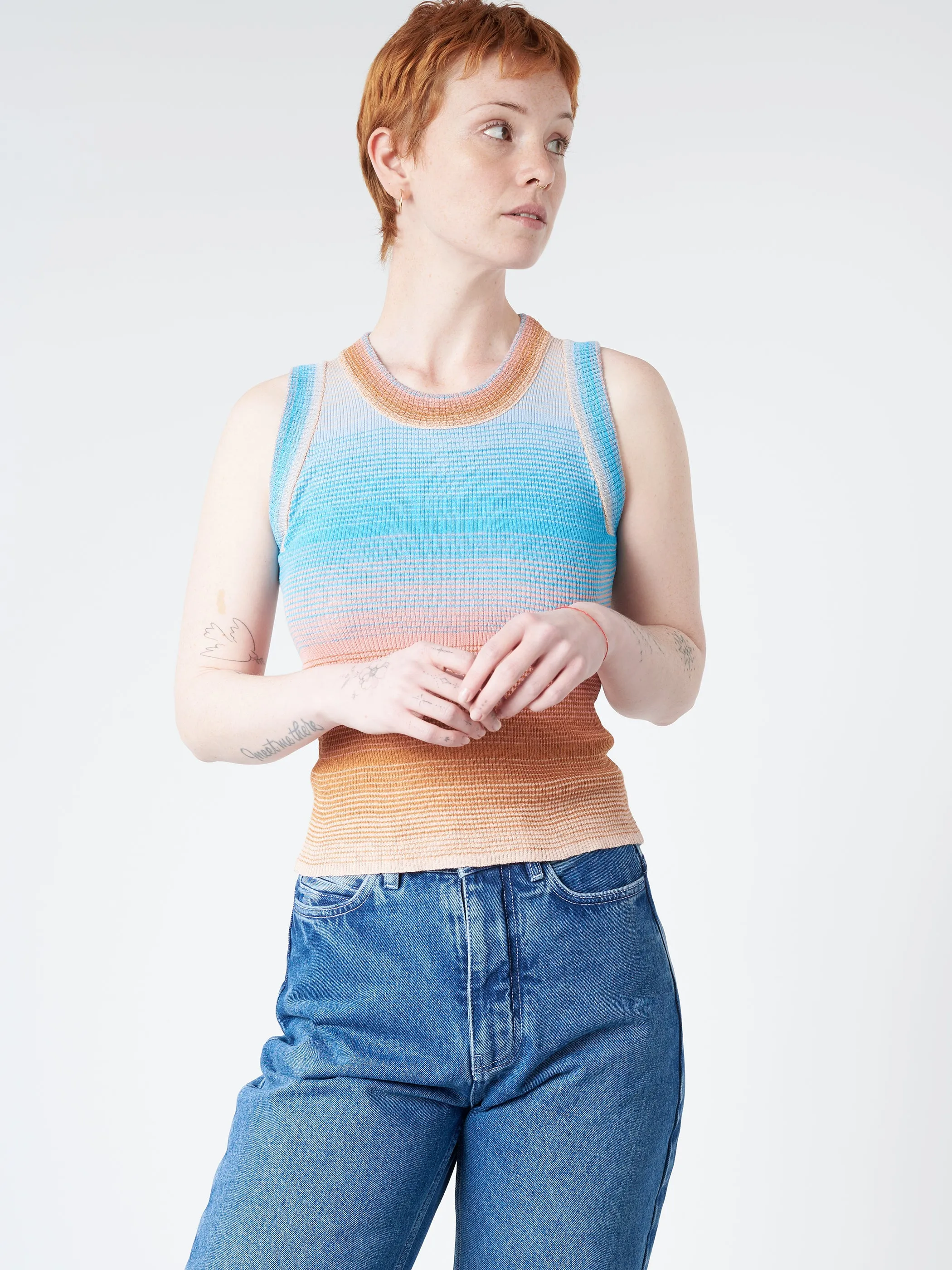 Striped Tank Top sold by gravitypope product image thumbnail 4