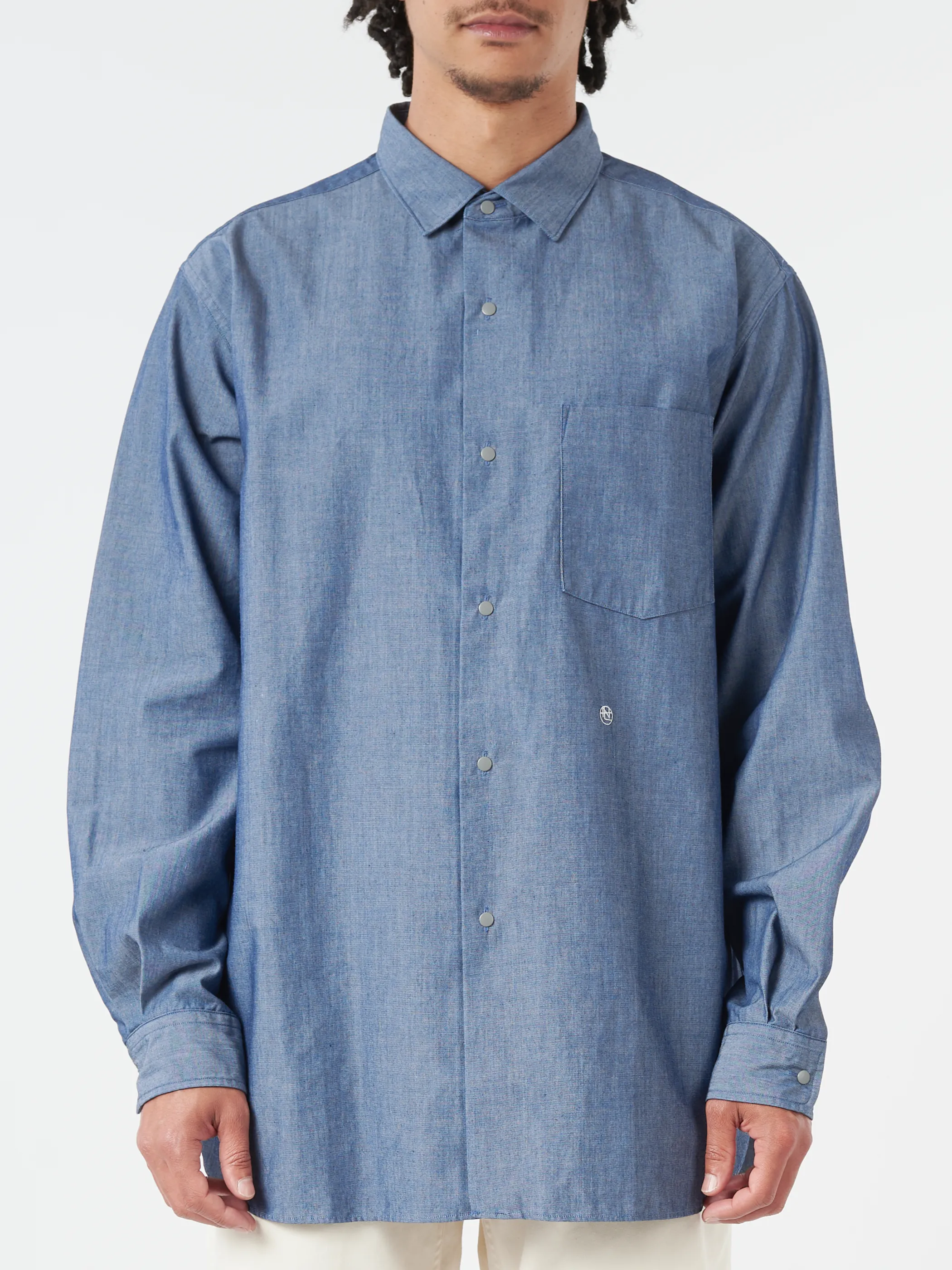Regular Collar Chambray Shirt sold by gravitypope