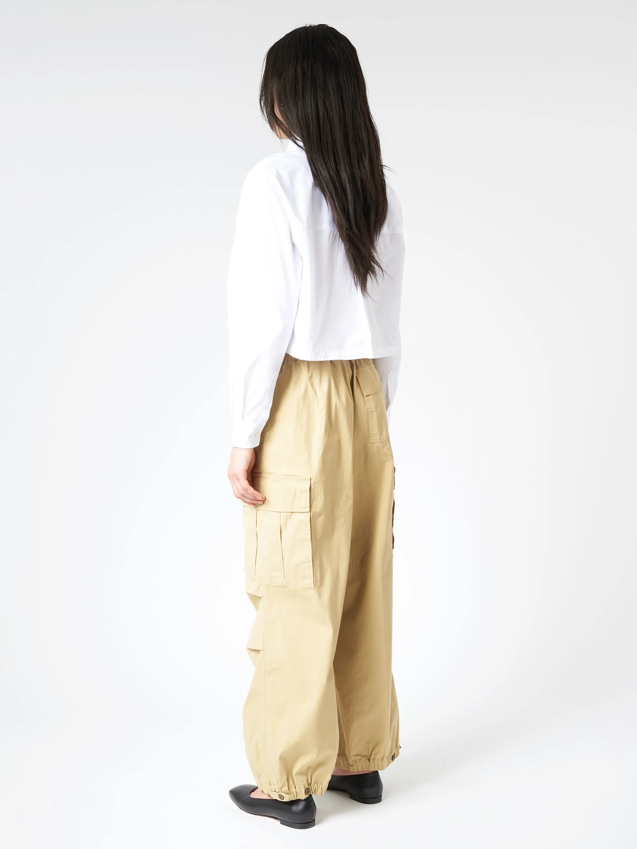 Cotton Poplin Cropped Shirt sold by gravitypope product image thumbnail 3