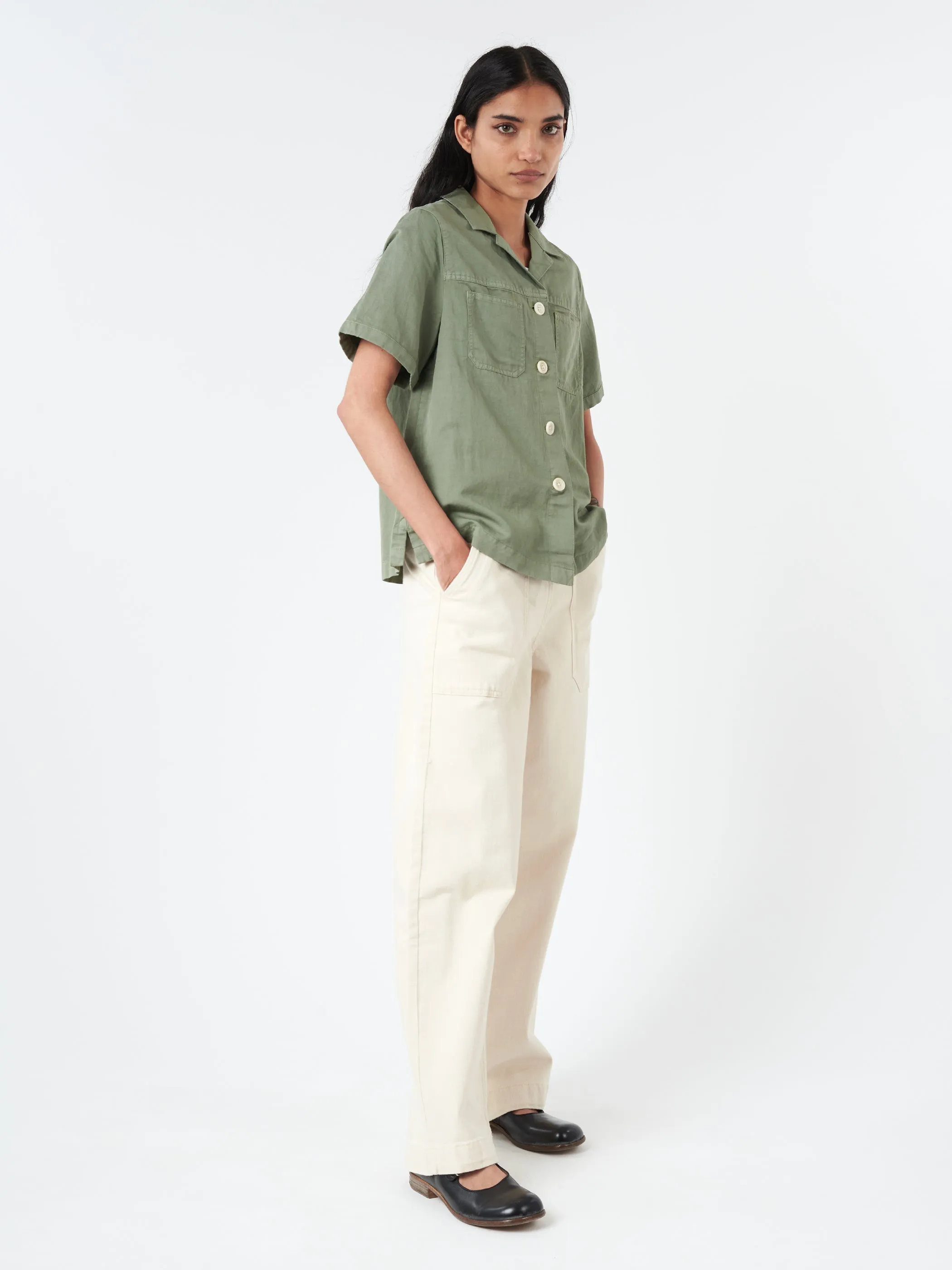 Cotton Linen Short Sleeve Shirt sold by gravitypope product image thumbnail 4