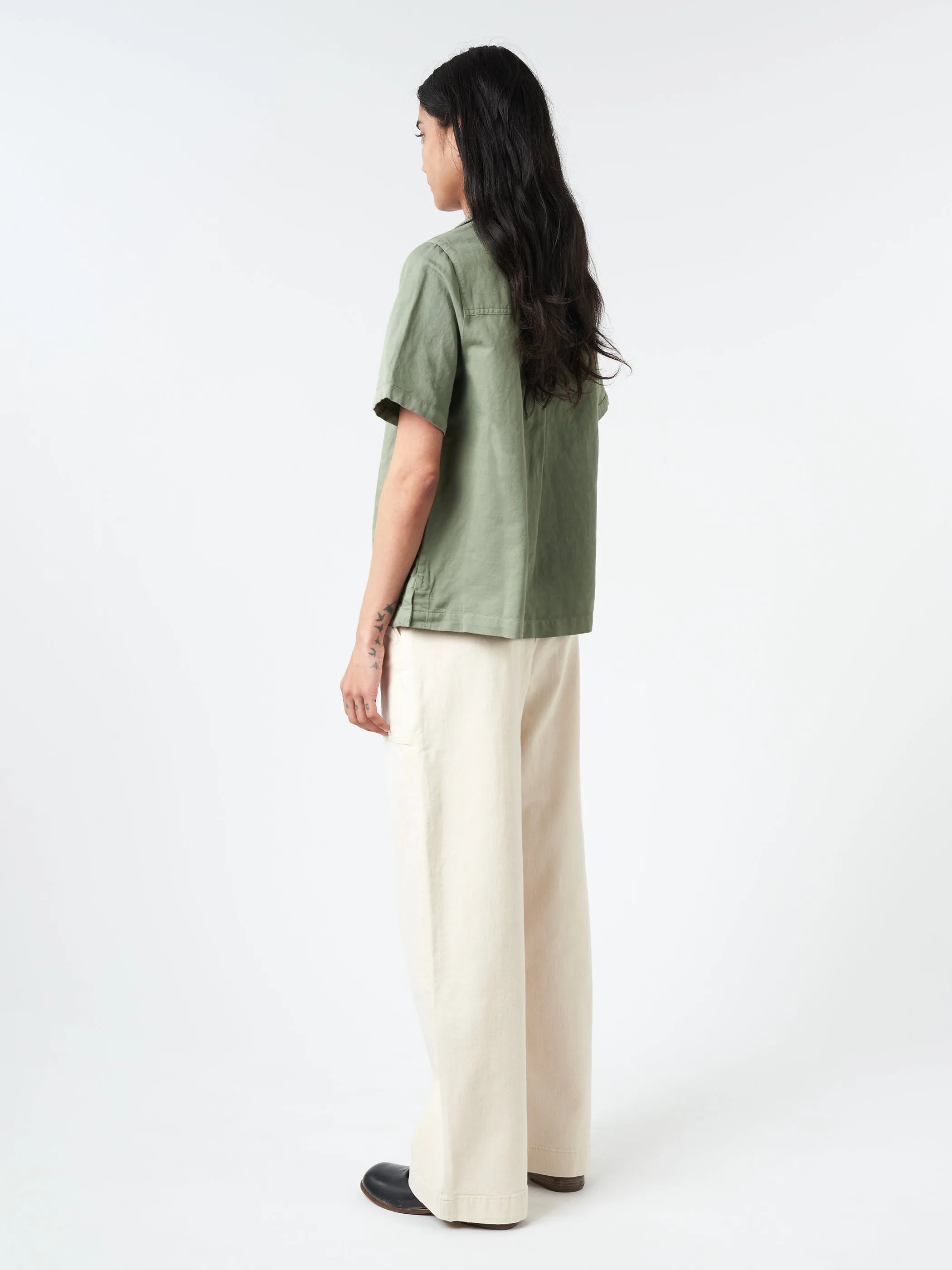 Cotton Linen Short Sleeve Shirt sold by gravitypope product image thumbnail 3