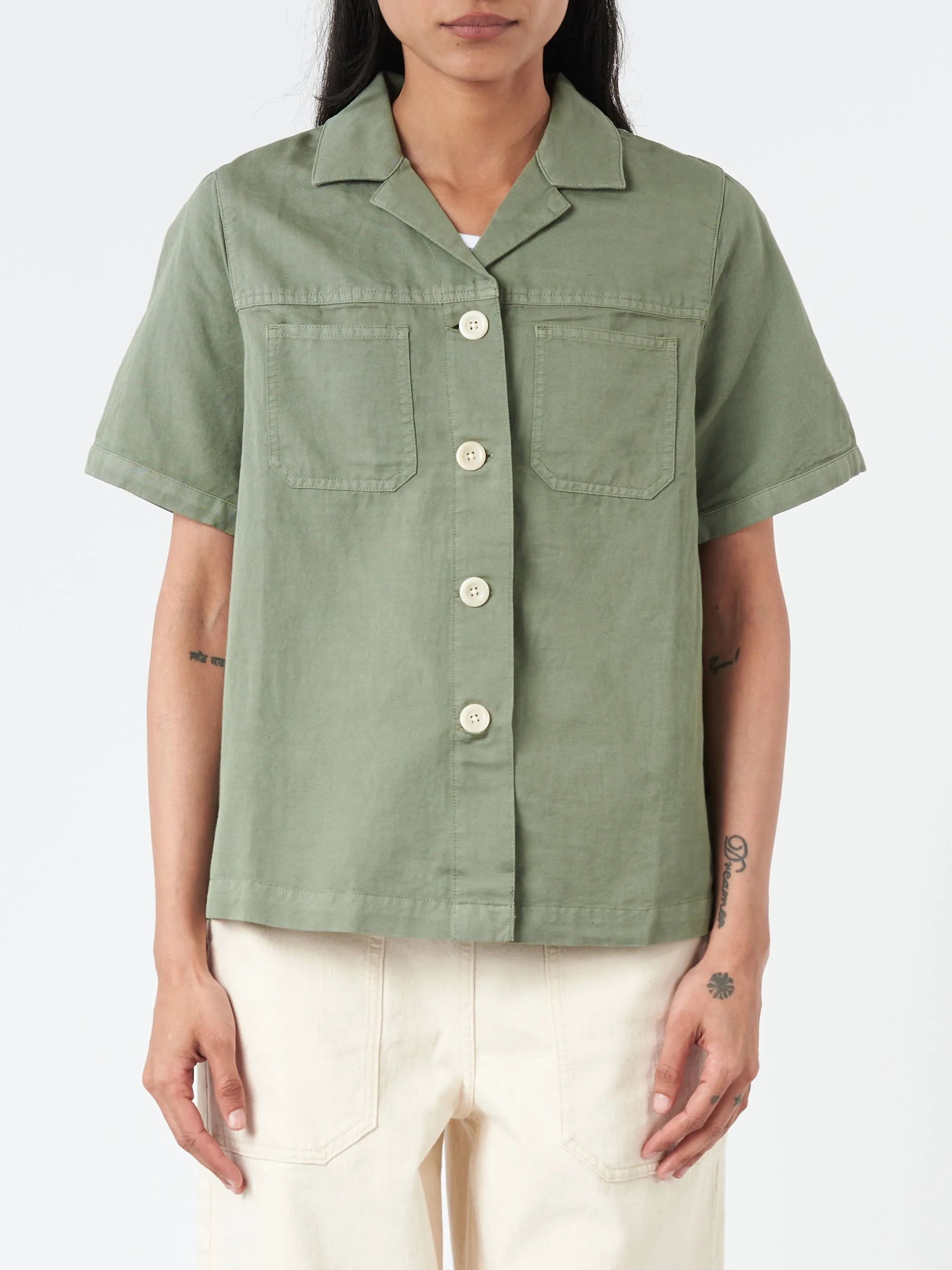 Cotton Linen Short Sleeve Shirt sold by gravitypope