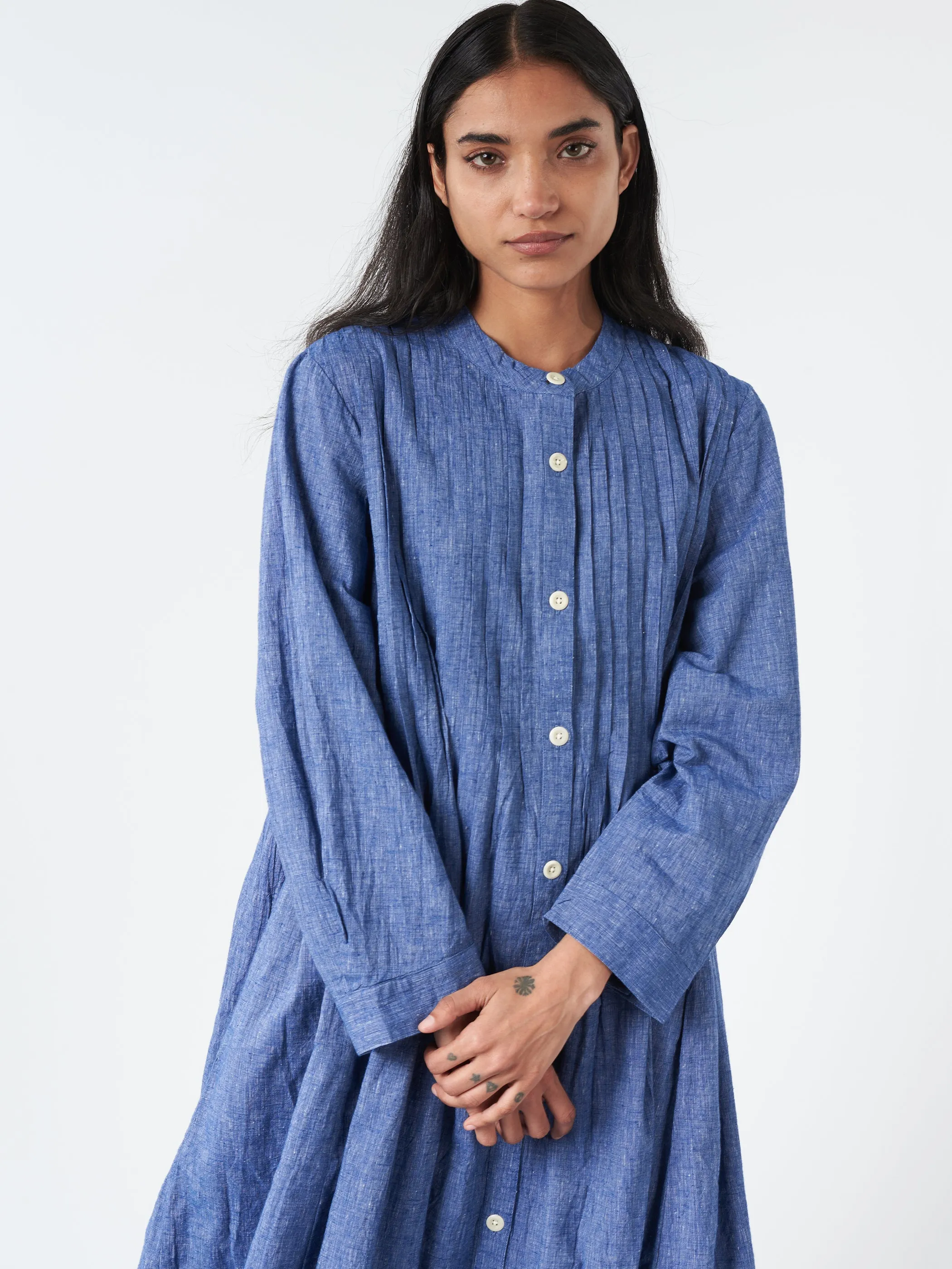 Pintuck Chambray Dress sold by gravitypope product image thumbnail 2