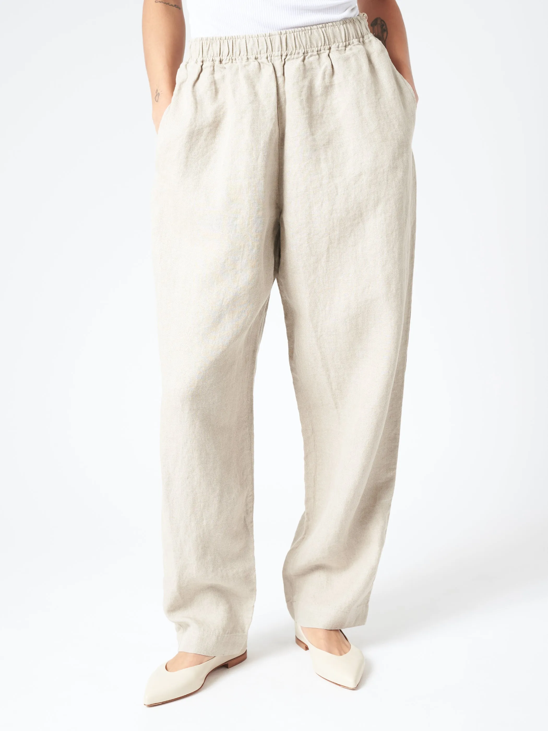 Linen Twill Balloon Pants sold by gravitypope product image thumbnail 4