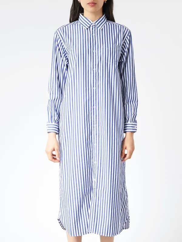 Striped Button Down Long Sleeve Dress sold by gravitypope