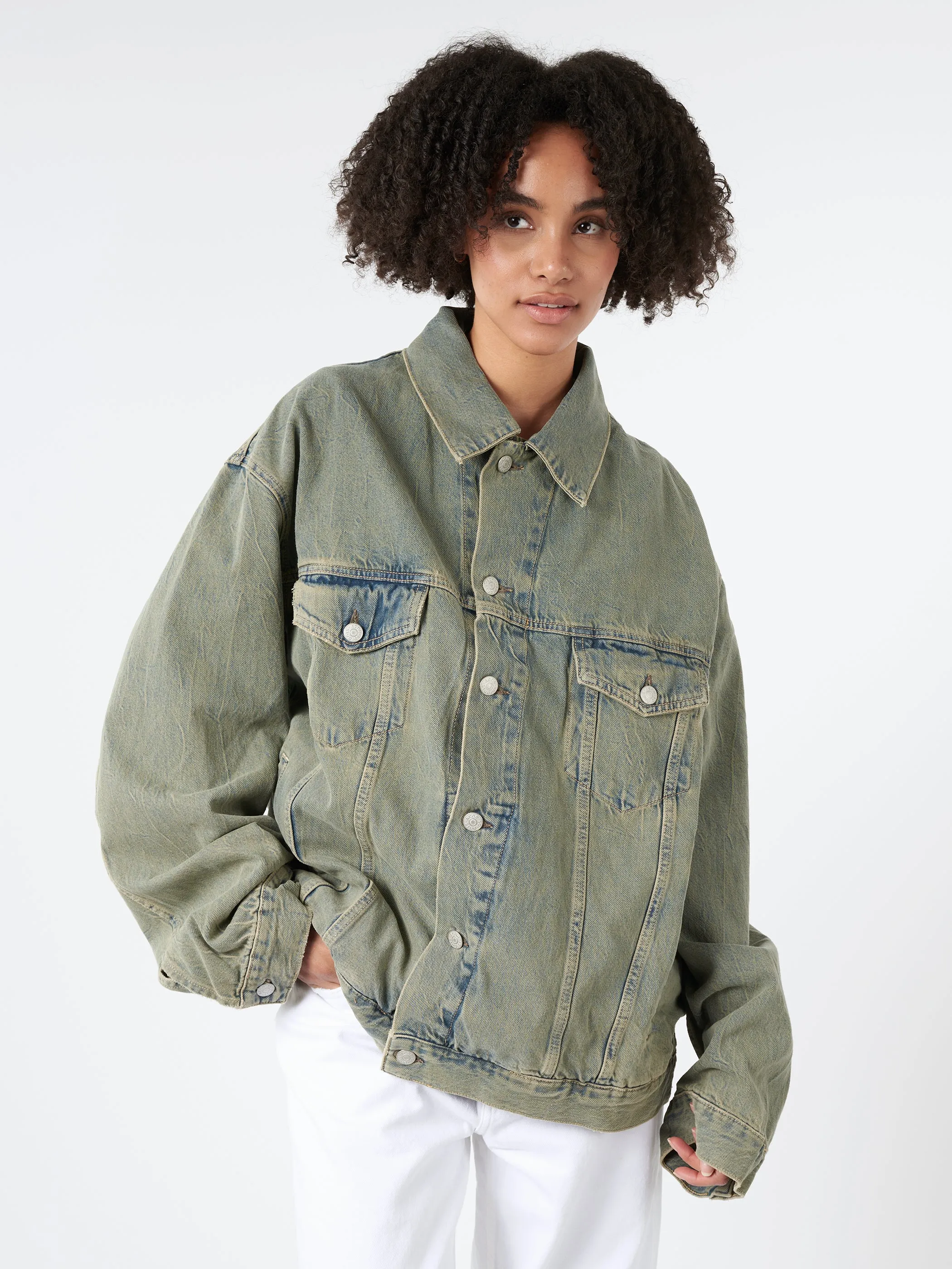 Denim Jacket - Oversized Fit sold by gravitypope product image thumbnail 2