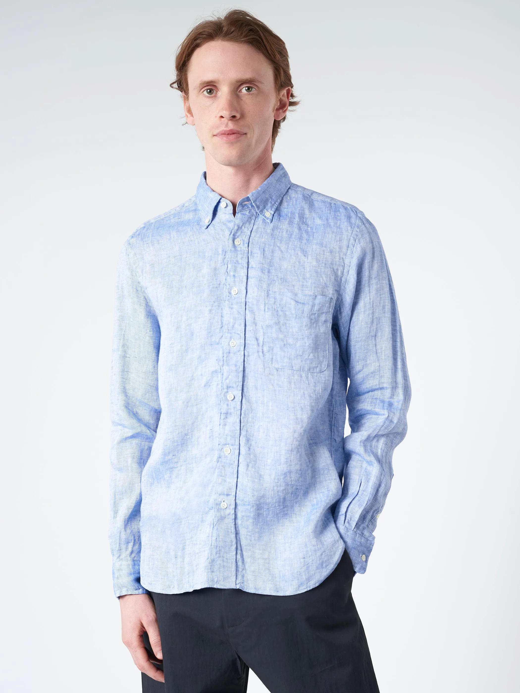 Linen Oxford Button Down sold by gravitypope product image thumbnail 4