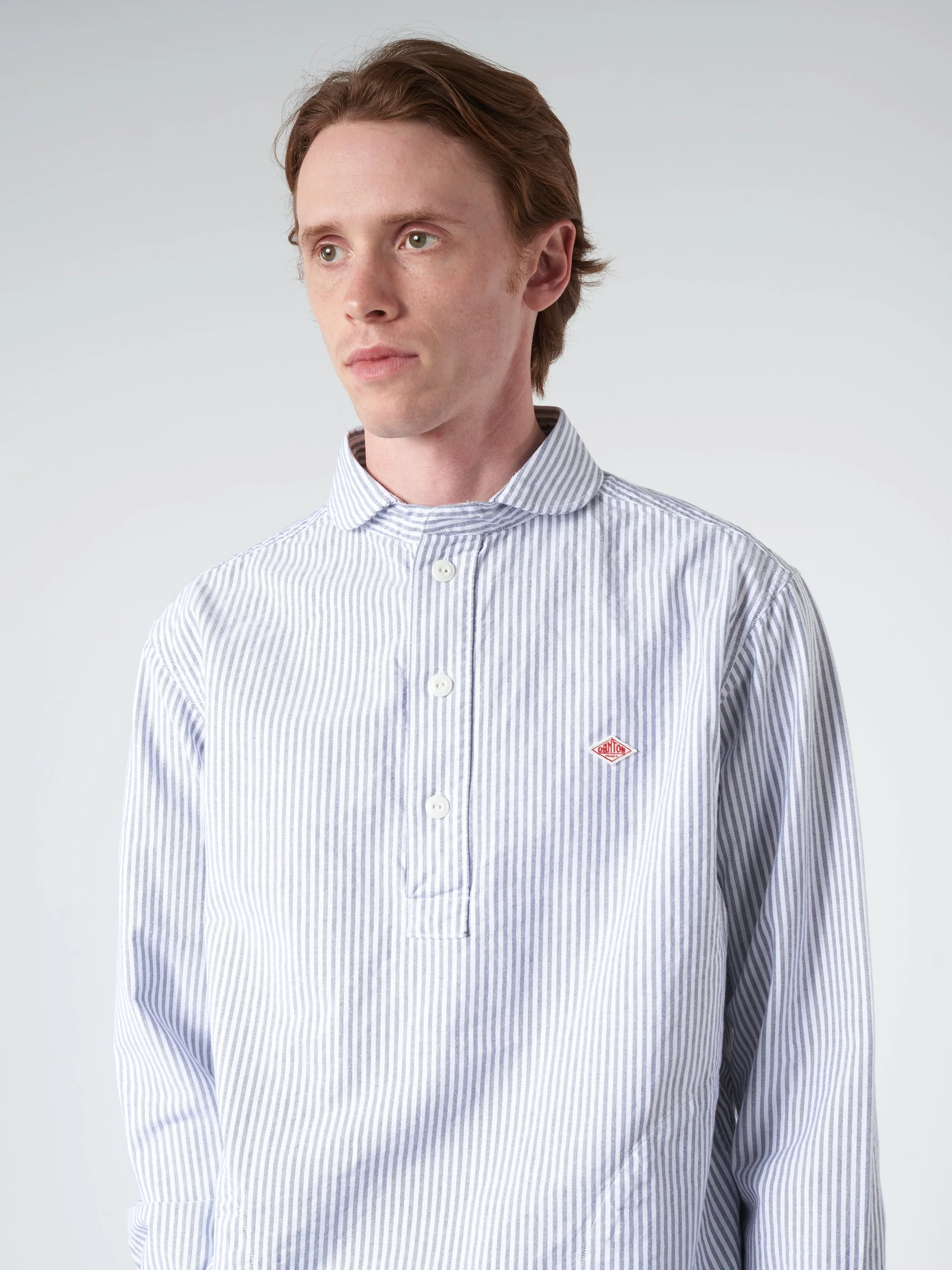 Oxford Round Collar Pullover Shirt sold by gravitypope product image thumbnail 4