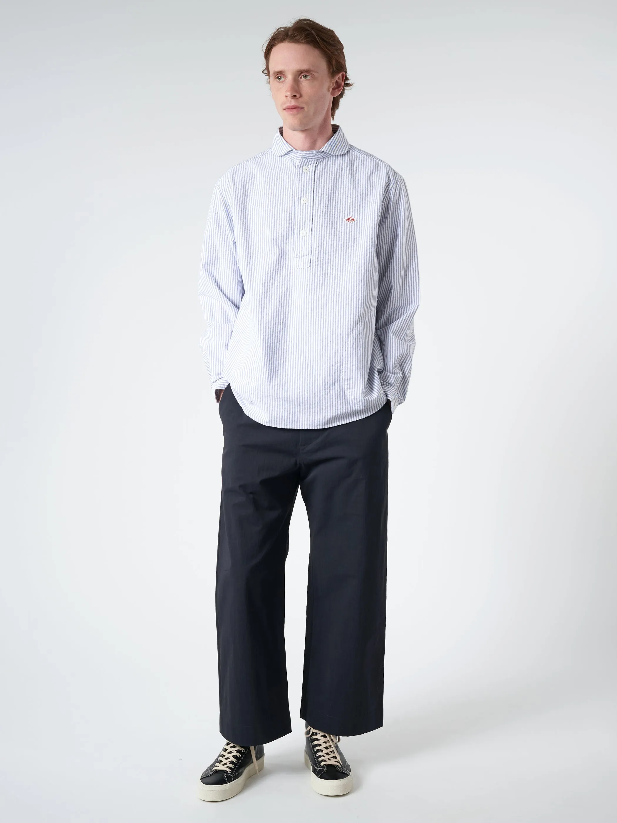 Oxford Round Collar Pullover Shirt sold by gravitypope product image thumbnail 2