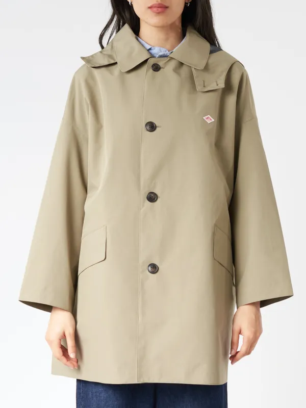 Women's 3-Layer Cloth Hooded Balmacaan Coat sold by gravitypope