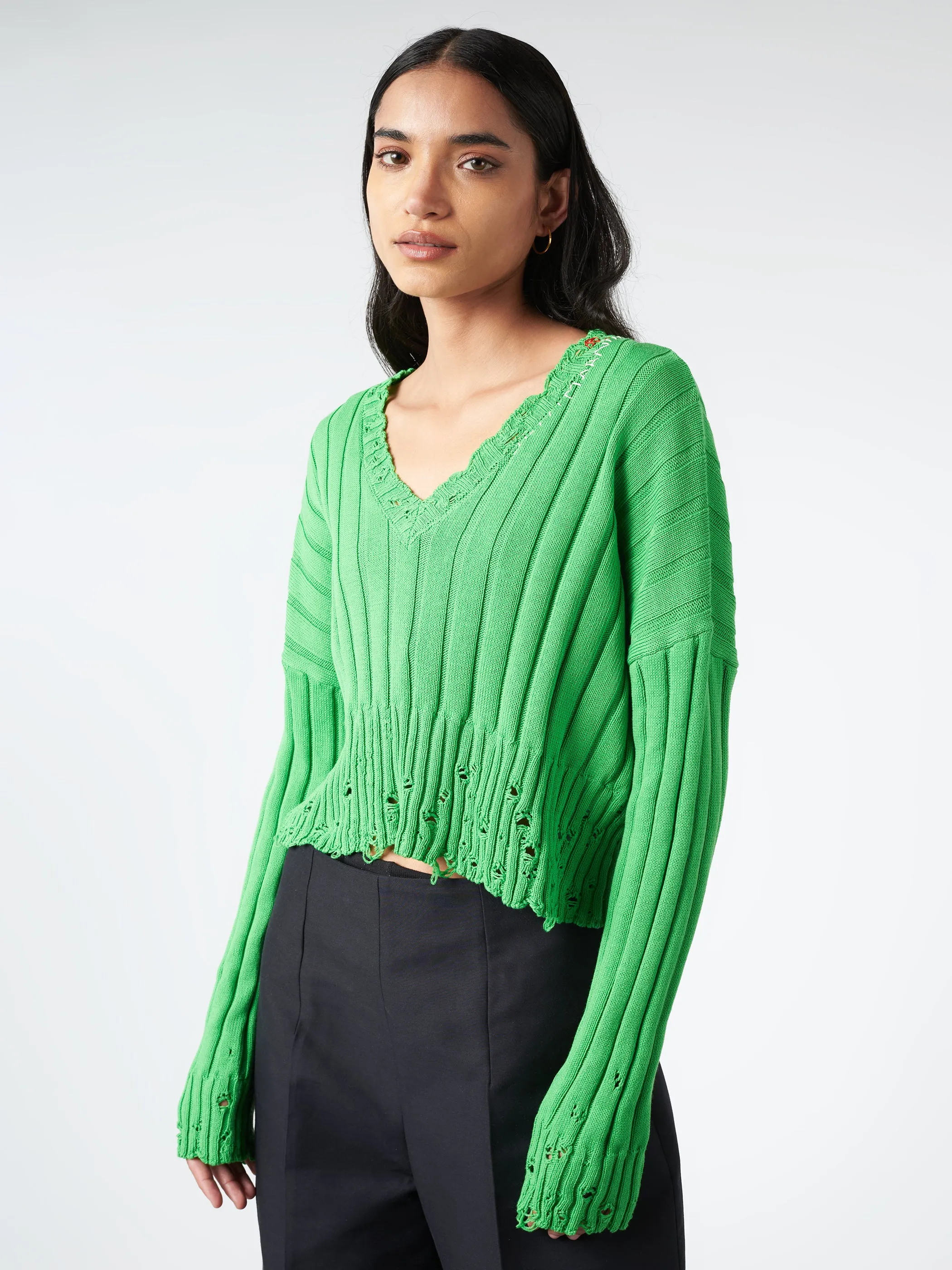 V Neck Sweater sold by gravitypope product image thumbnail 2