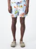 Tropical Fruit Print Long Swim Shorts sold by gravitypope