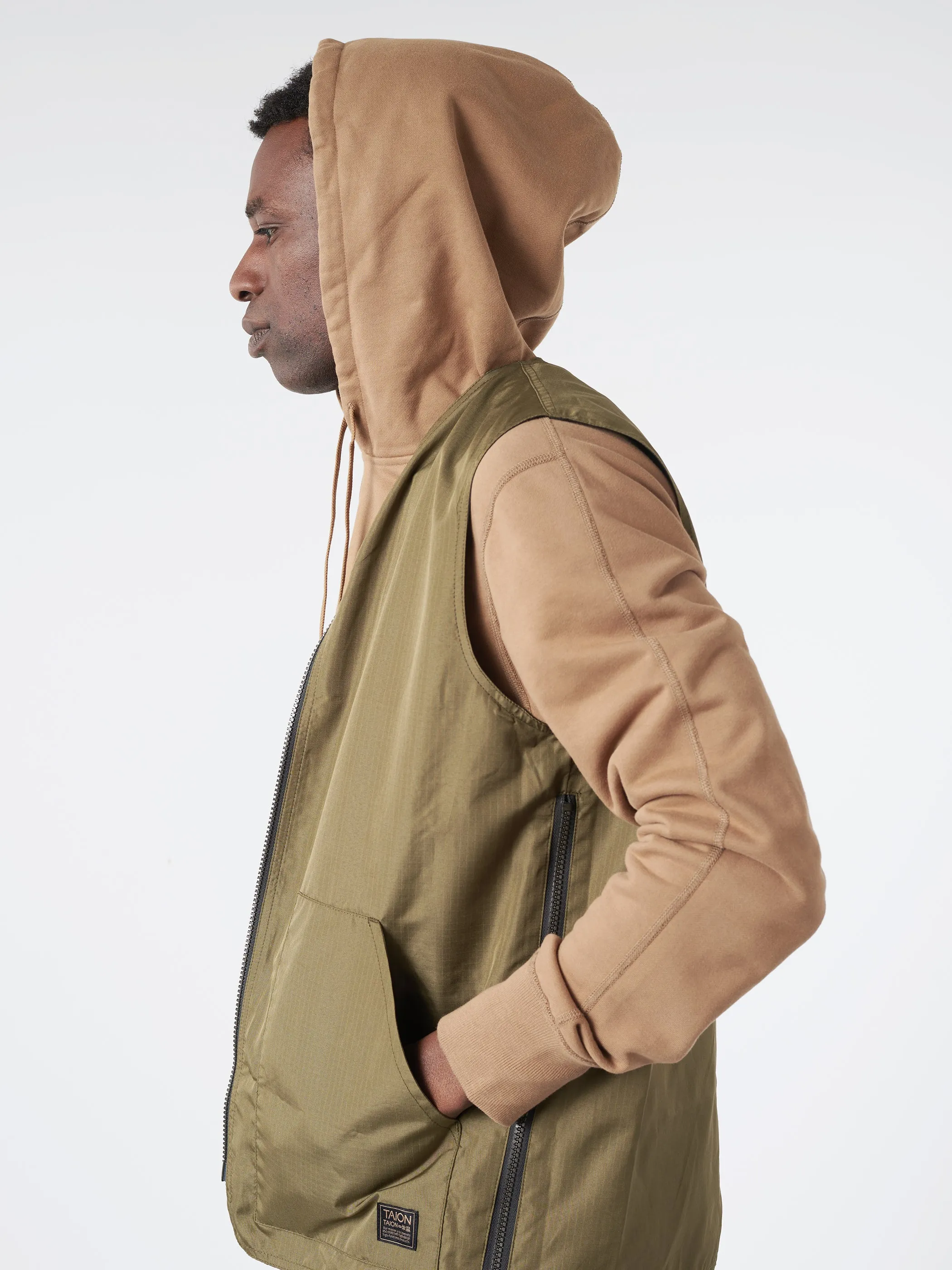 Military Reversible V-Neck Vest sold by gravitypope product image thumbnail 5