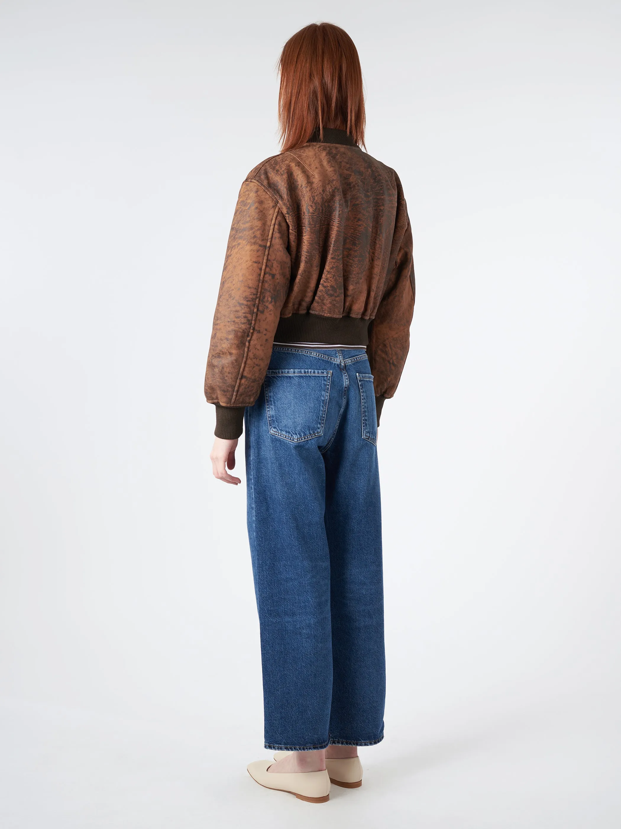 Leather Bomber Jacket sold by gravitypope product image thumbnail 3