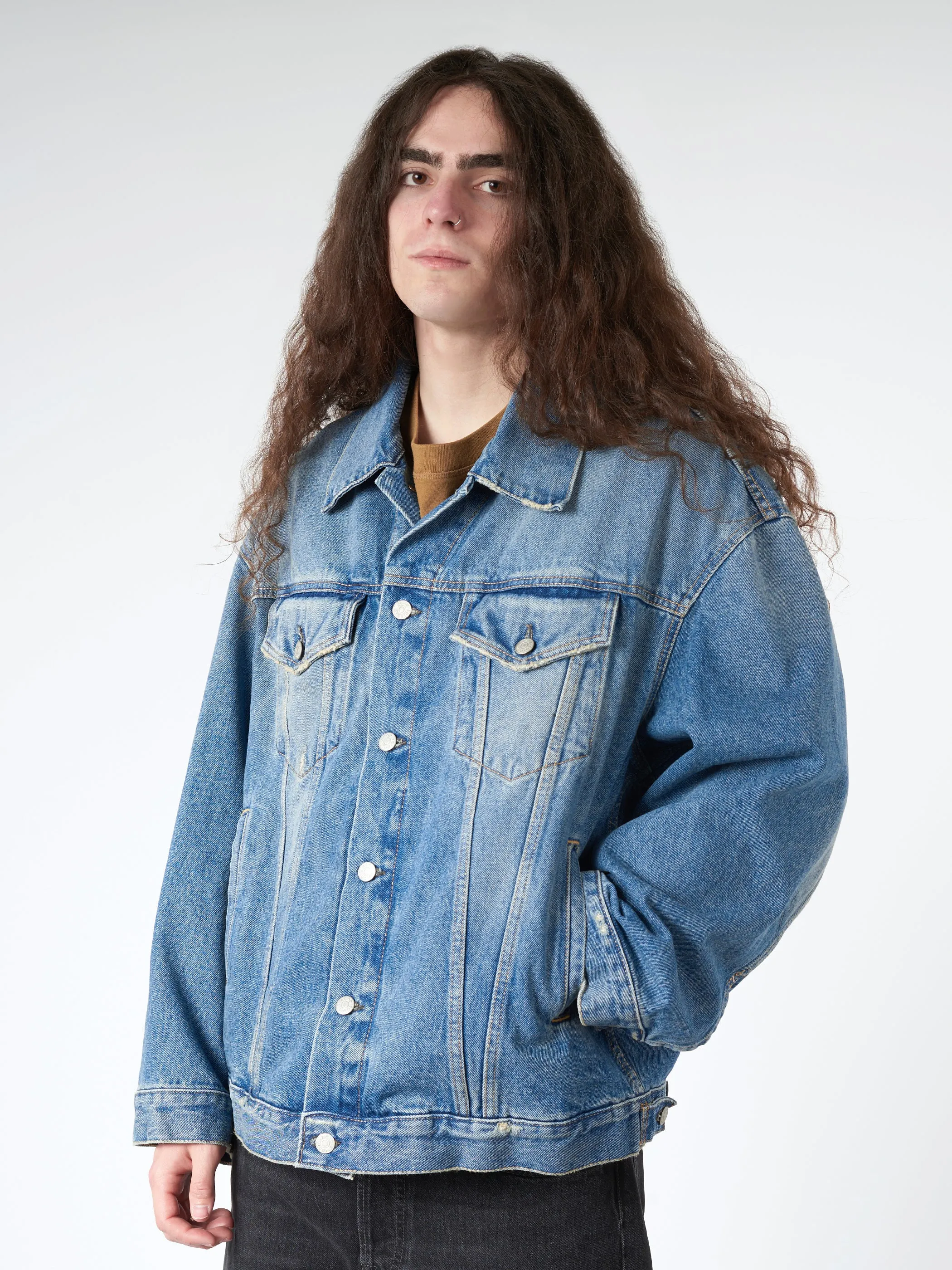 Oversized Denim Jacket sold by gravitypope product image thumbnail 2