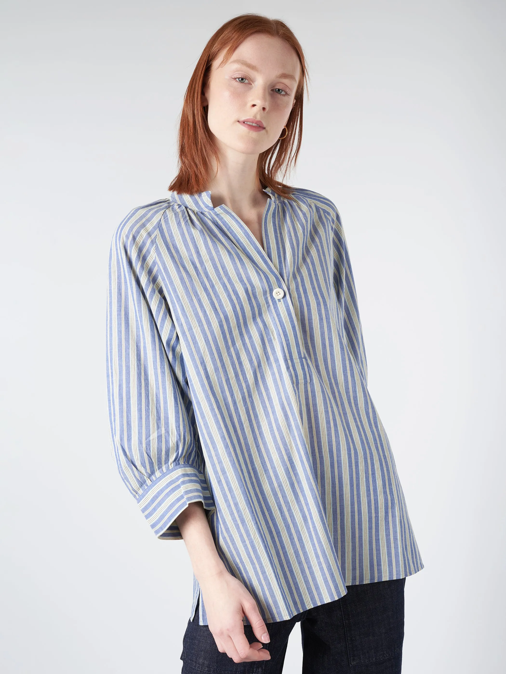 Catrin Stripe Raglan Shirt sold by gravitypope product image thumbnail 4