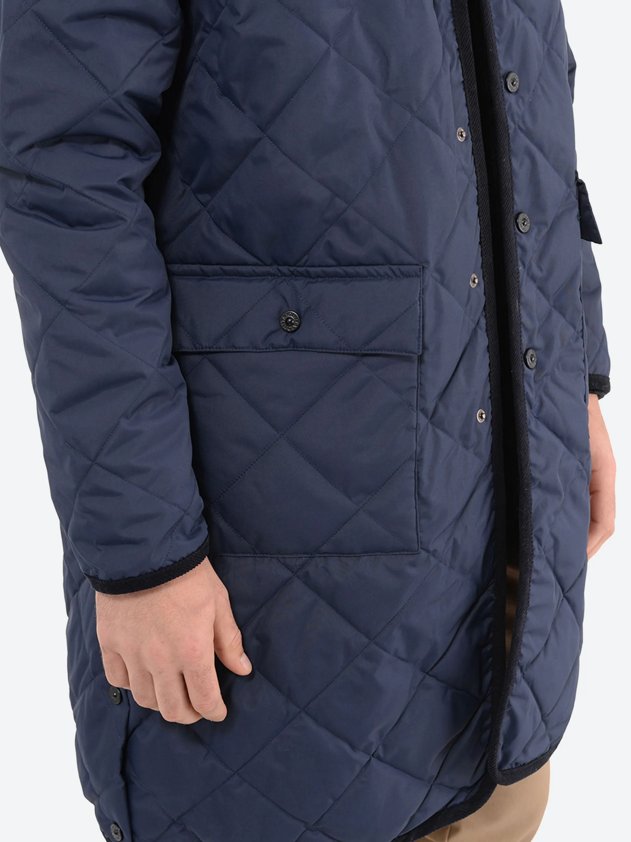 Piping Hood Long Down Coat sold by gravitypope product image thumbnail 4