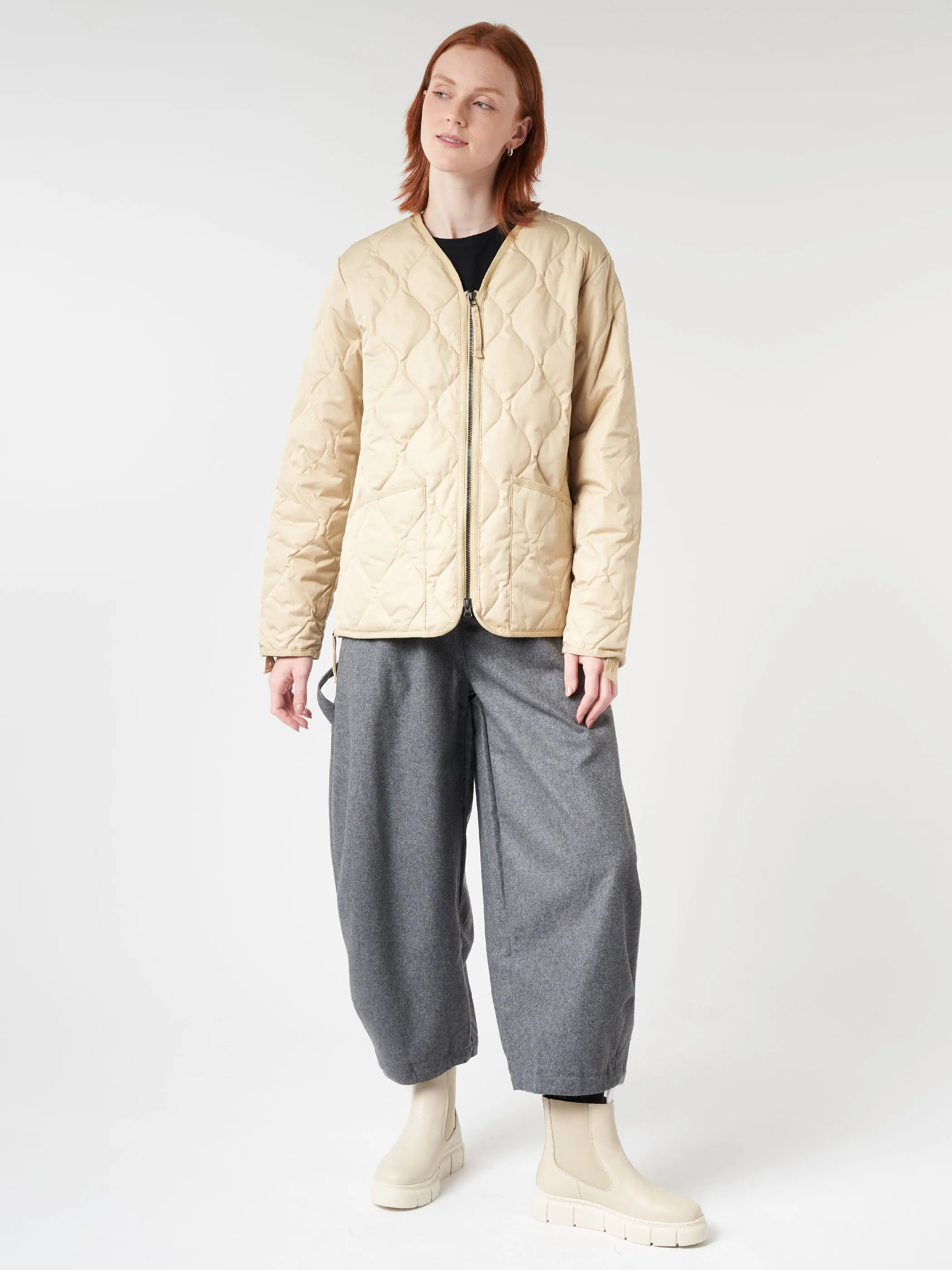 Military Zip V-Neck Down Jacket sold by gravitypope product image thumbnail 2