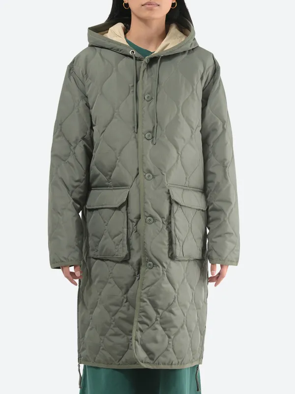Military Hood Long Down Coat sold by gravitypope