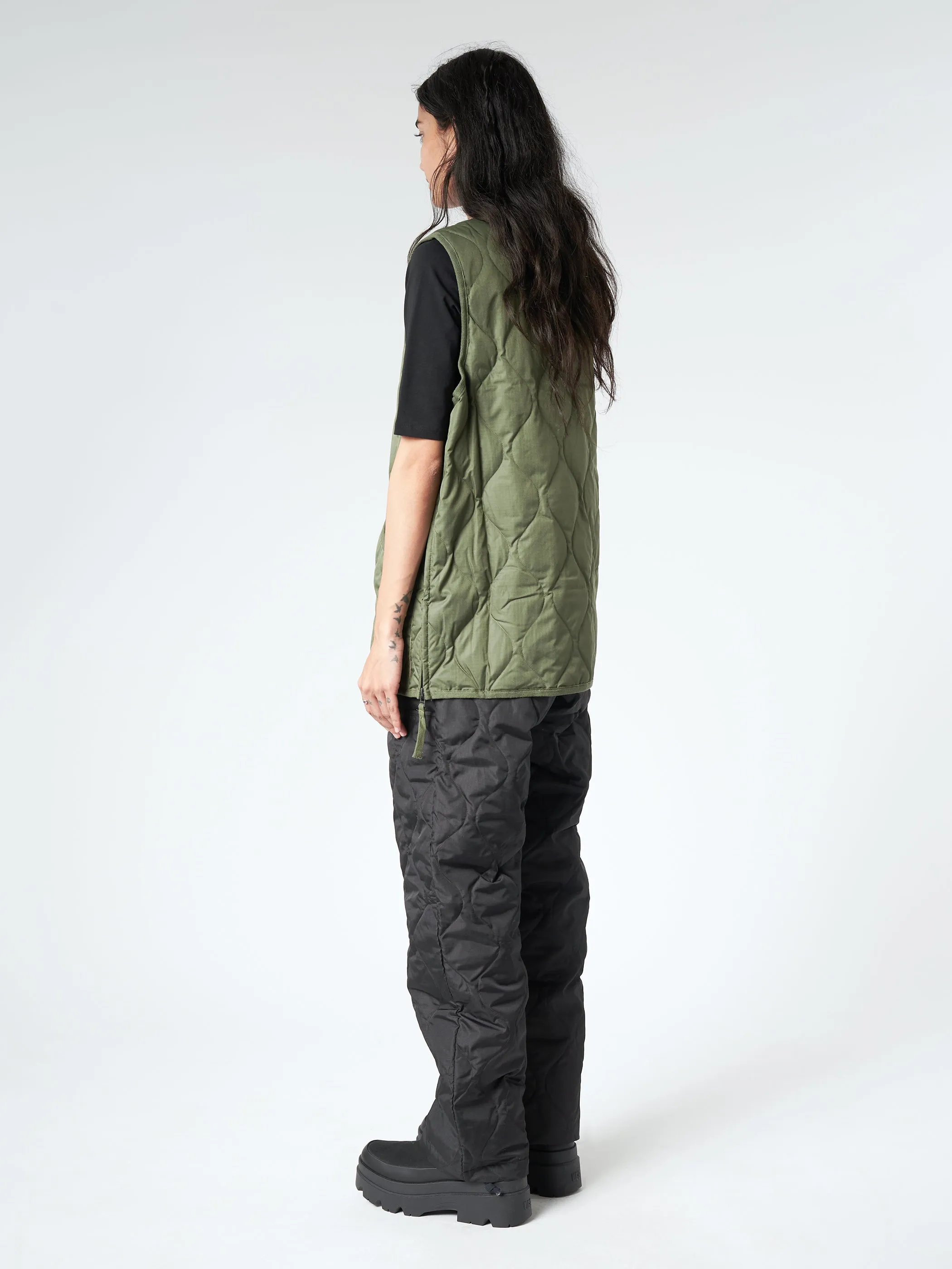 Military V-Neck Zip Down Vest sold by gravitypope product image thumbnail 3