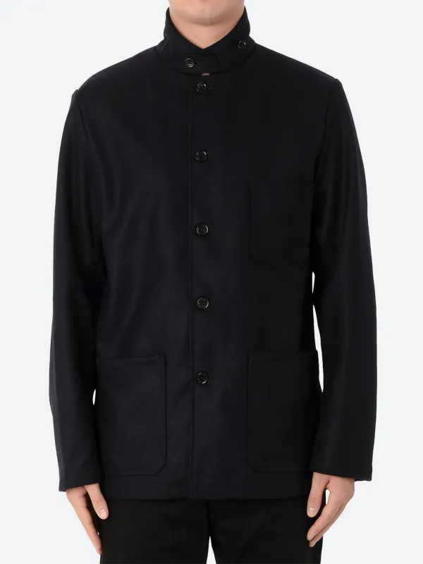 2F05/22 Double Melton Blazer sold by gravitypope