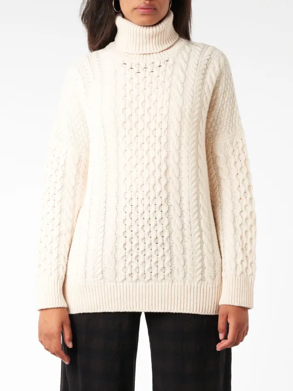 Annis Aran Roll Neck sold by gravitypope