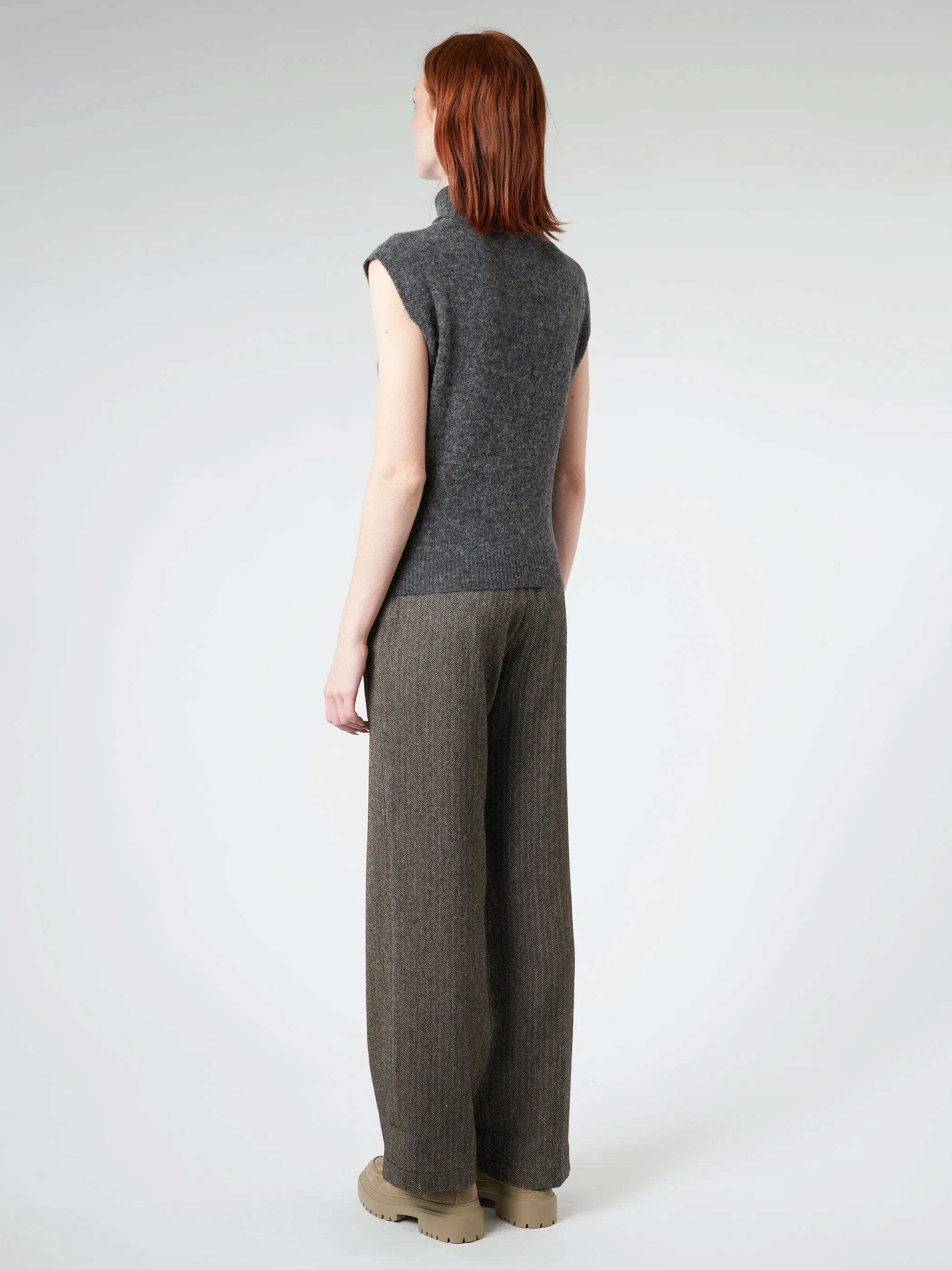 Knitted Vest With High Collar sold by gravitypope product image thumbnail 3