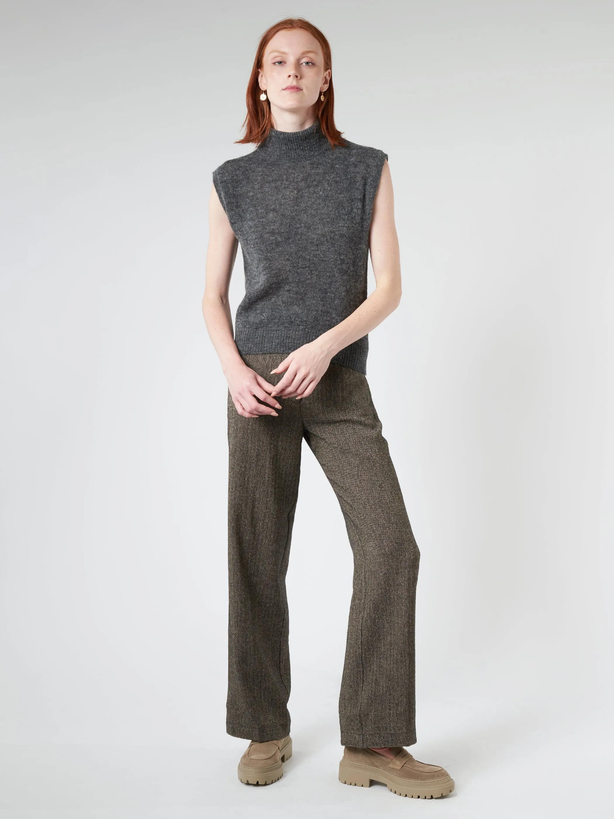 Knitted Vest With High Collar sold by gravitypope product image thumbnail 2