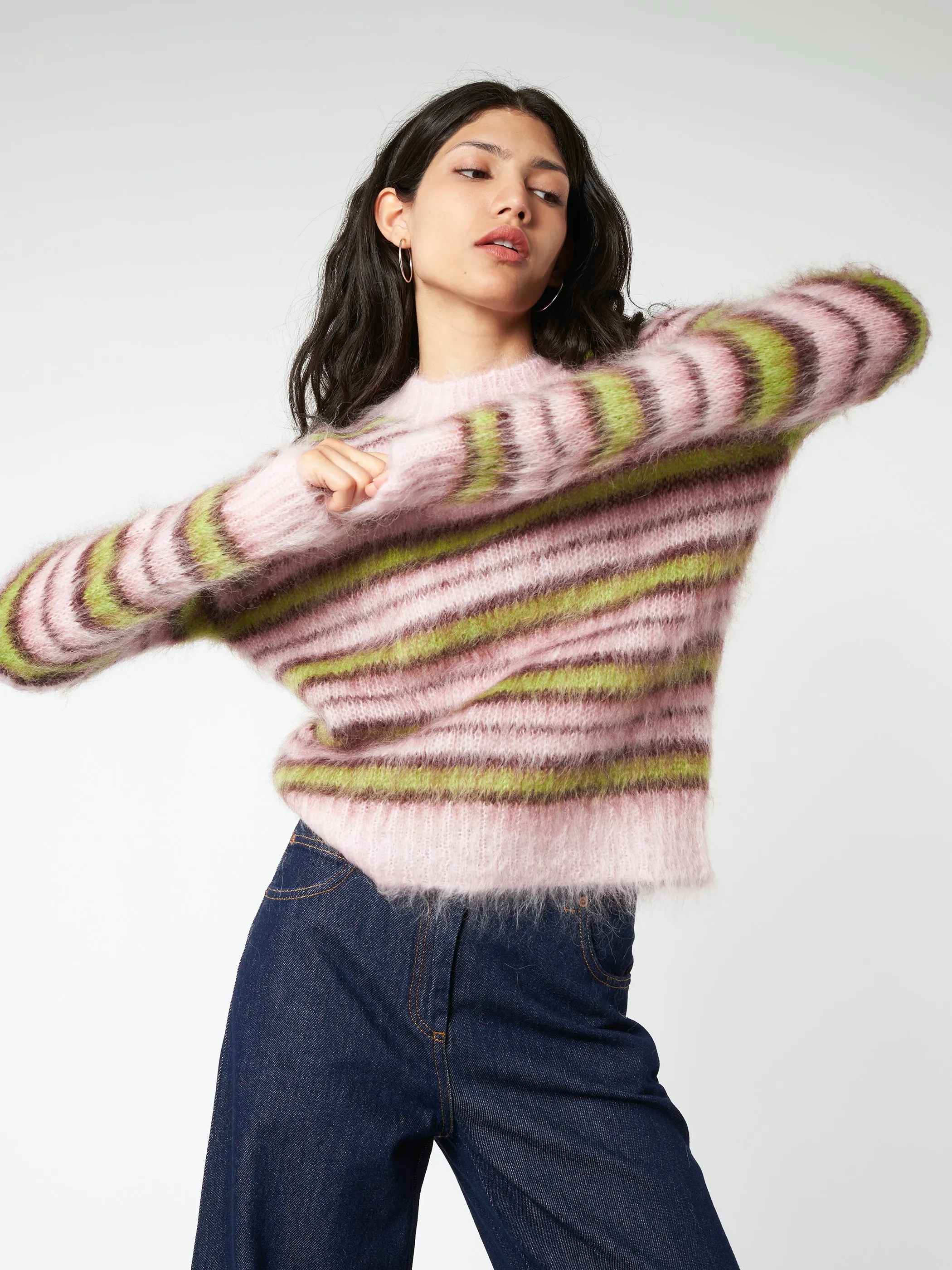 Striped Mohair And Wool Sweater sold by gravitypope product image thumbnail 5