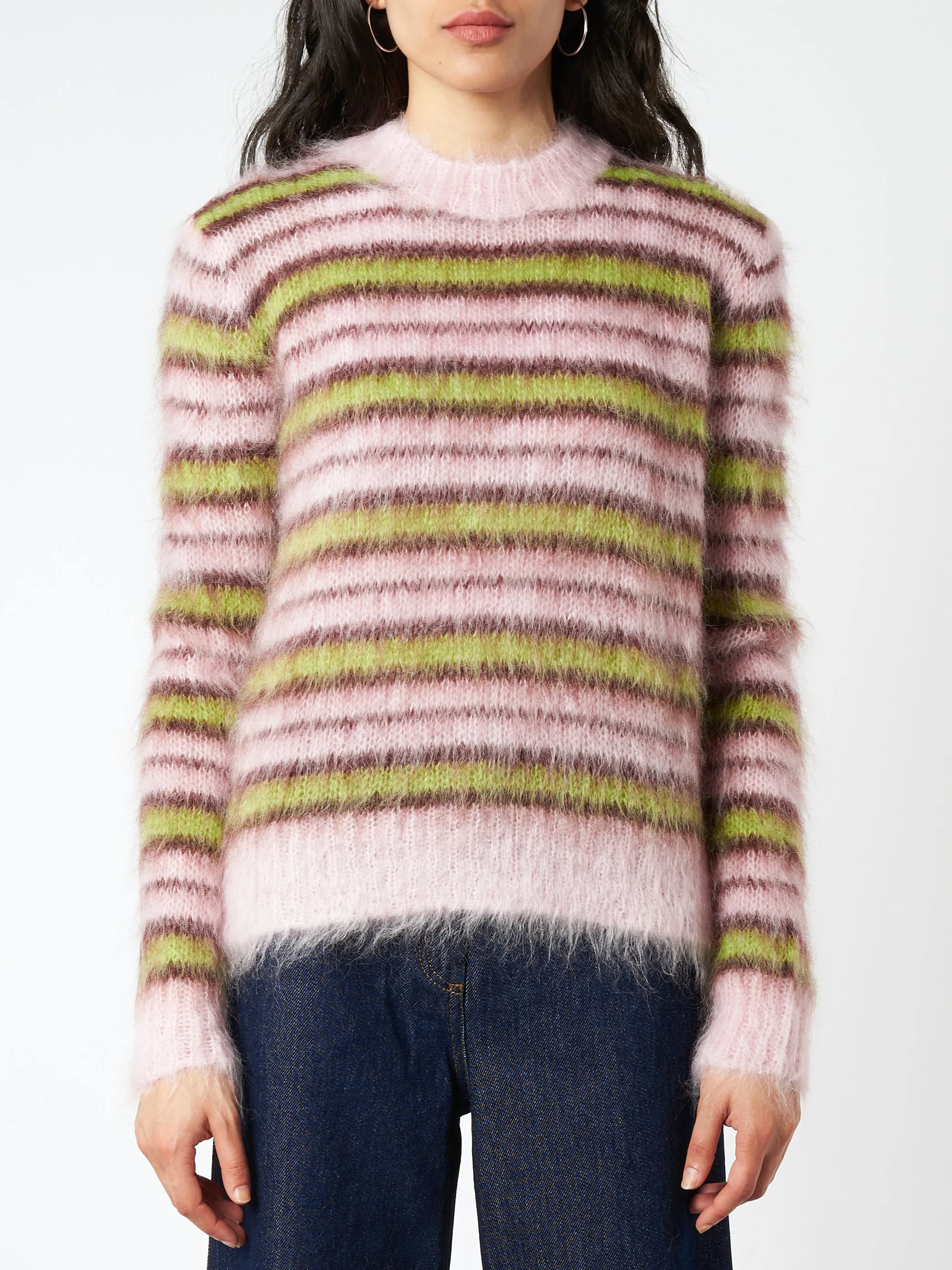 Striped Mohair And Wool Sweater sold by gravitypope