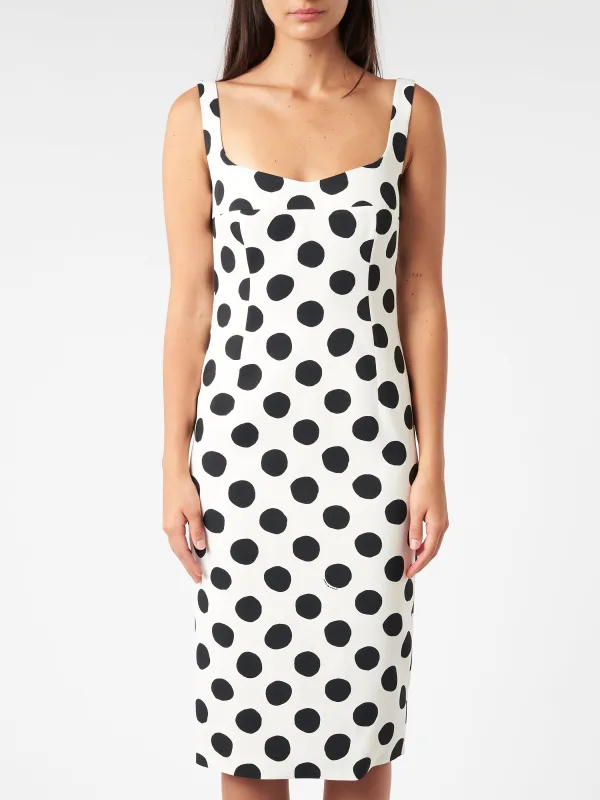 Squareneck Dress With Maxi Polka Dots sold by gravitypope