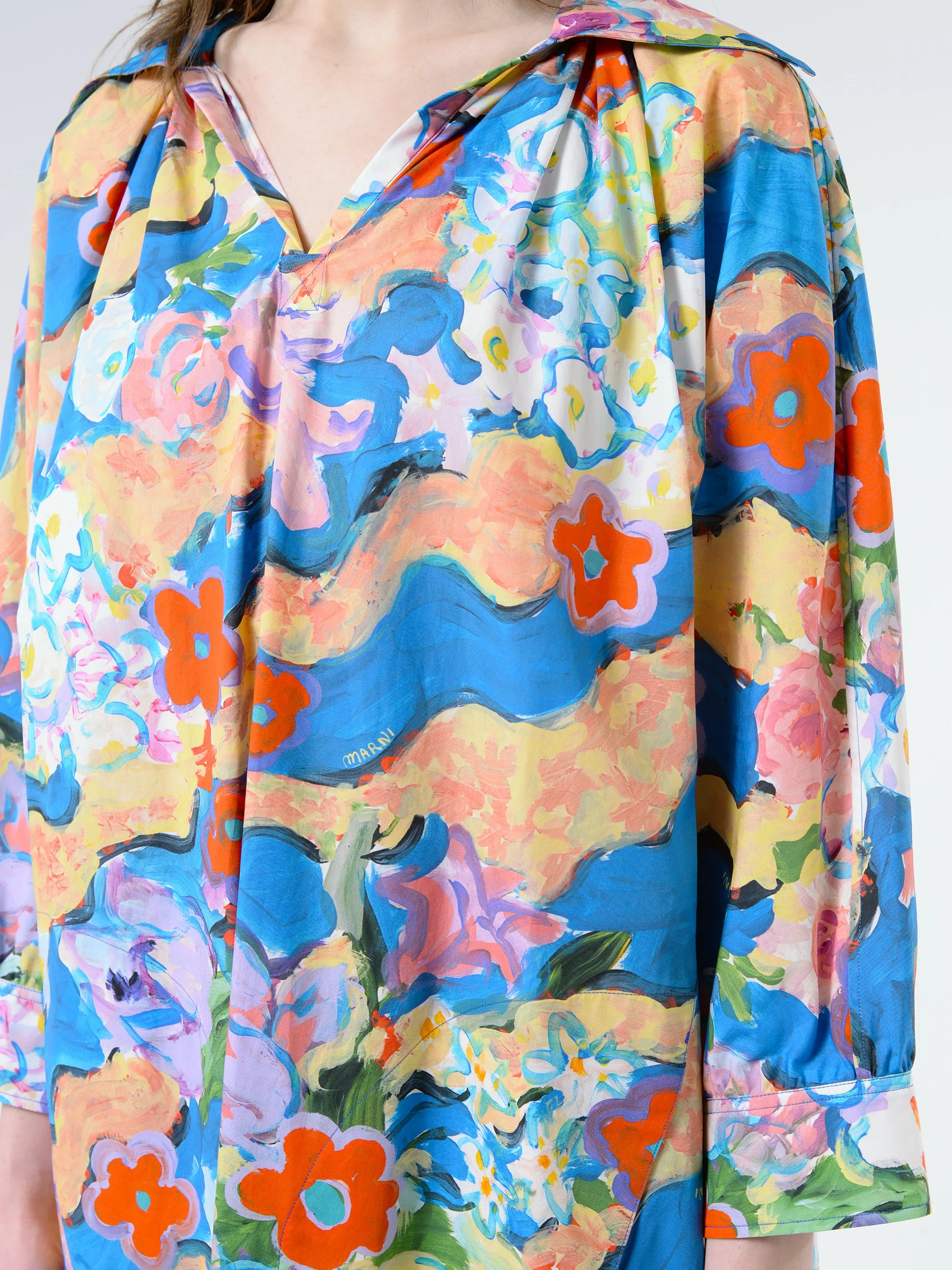 Printed Poplin Dress sold by gravitypope product image thumbnail 4