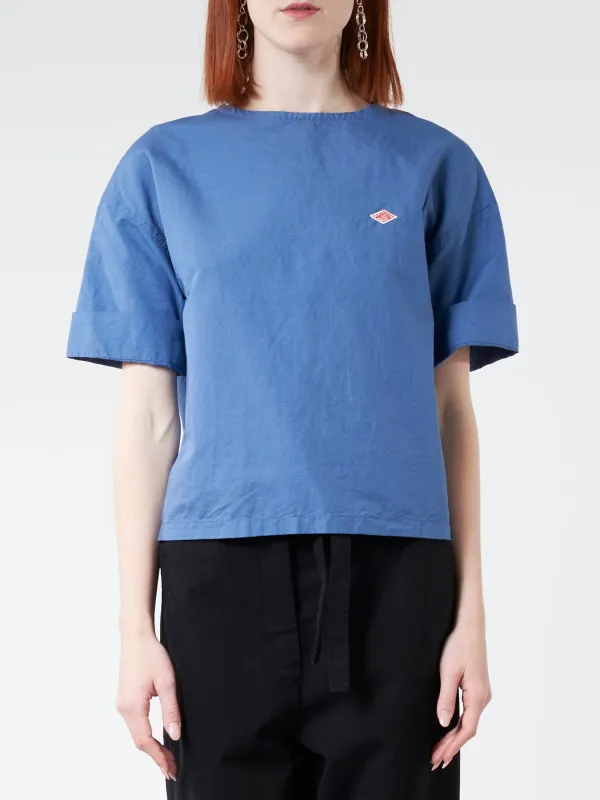 Cotton Linen Collarless Pullover Shirt made by gravitypope