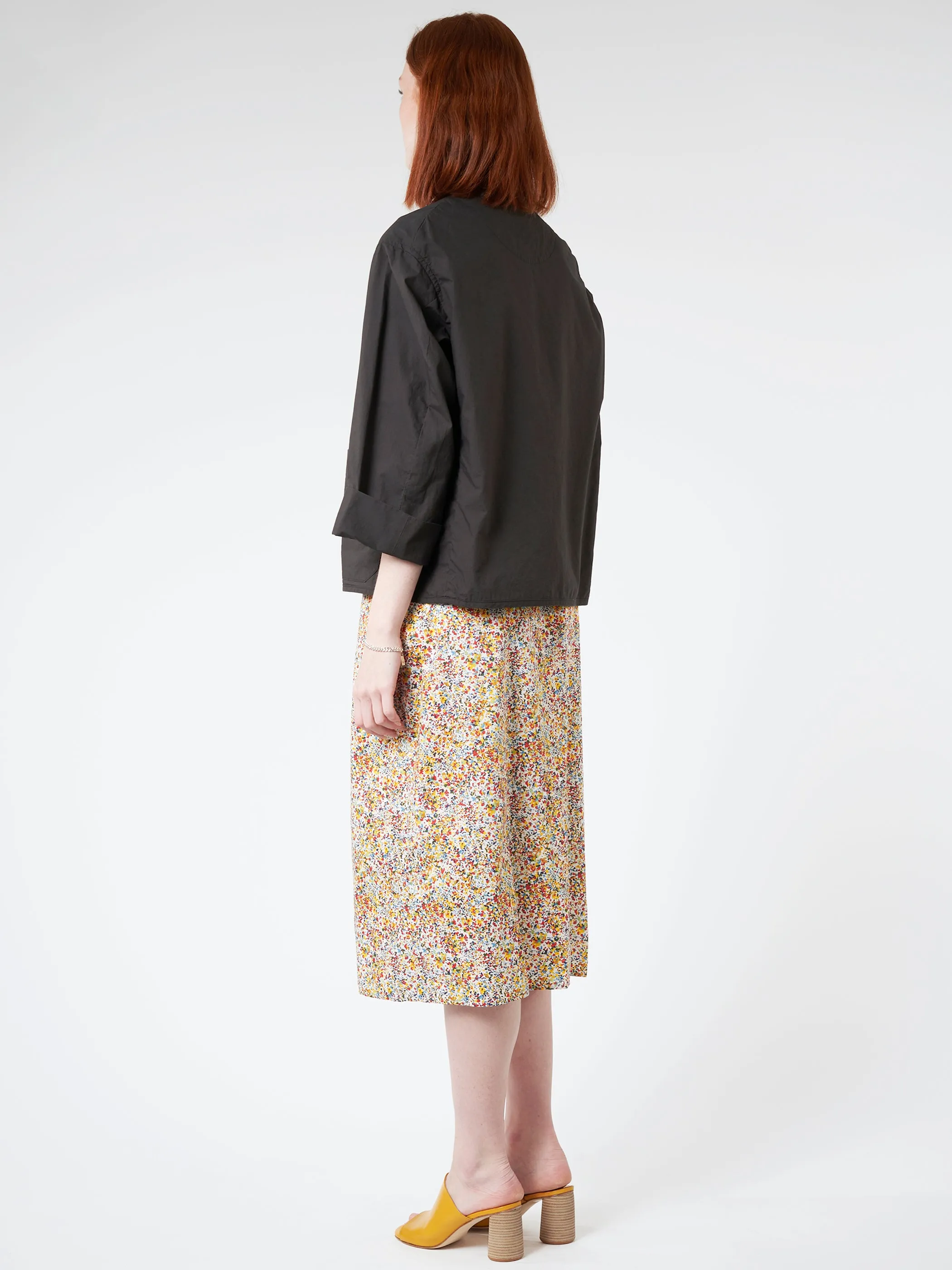 Women's Cotton Weather Collarless Short Jacket sold by gravitypope product image thumbnail 3